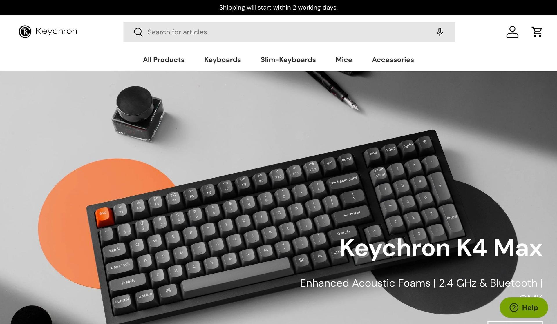 Keychron-electronics website examples