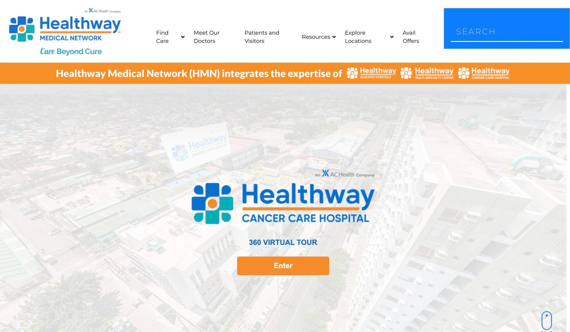 Healthway Medical Network-hospital website designs