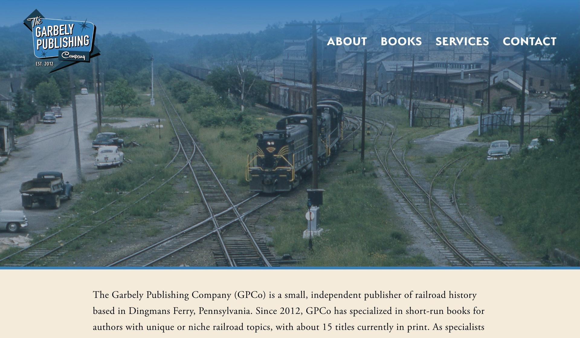 Garbely Publishing-publisher website examples