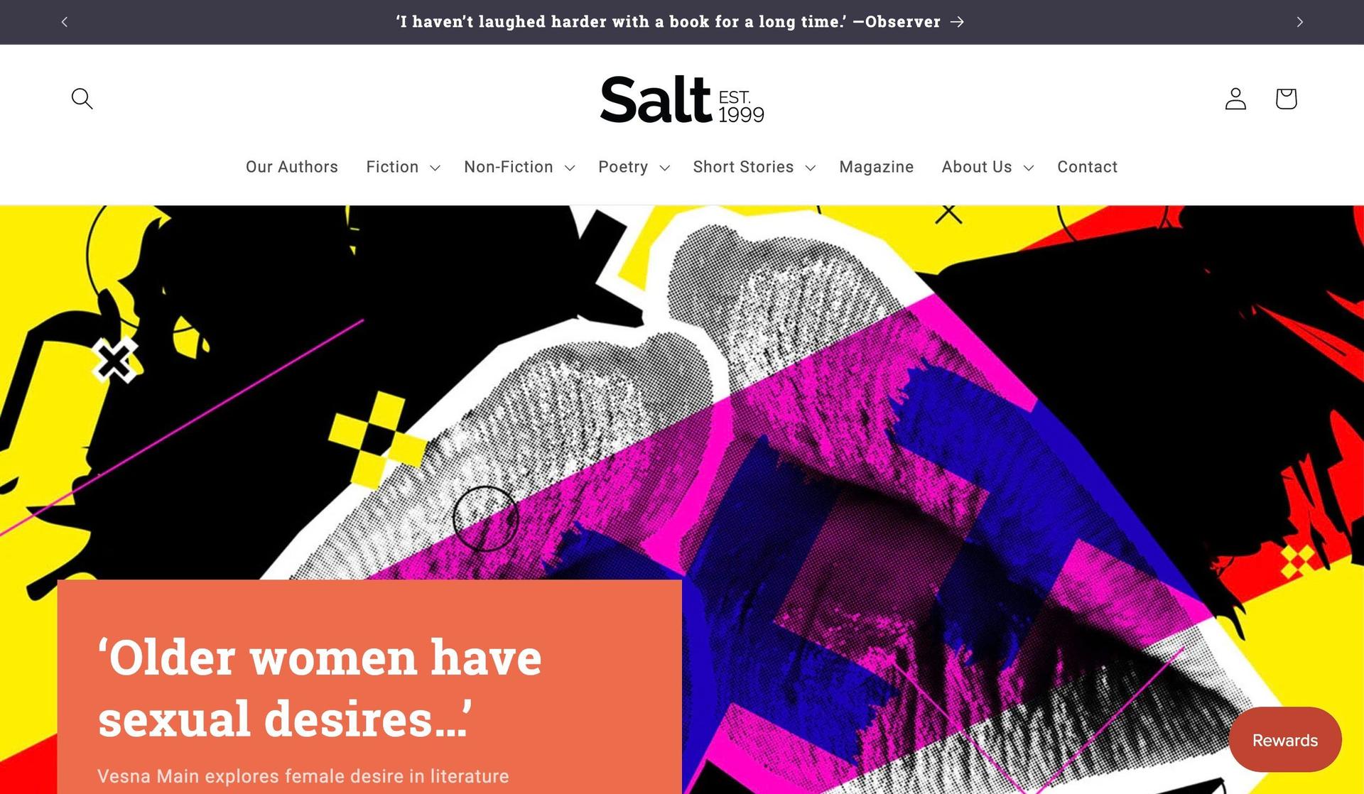 Salt Publishing-publisher website examples