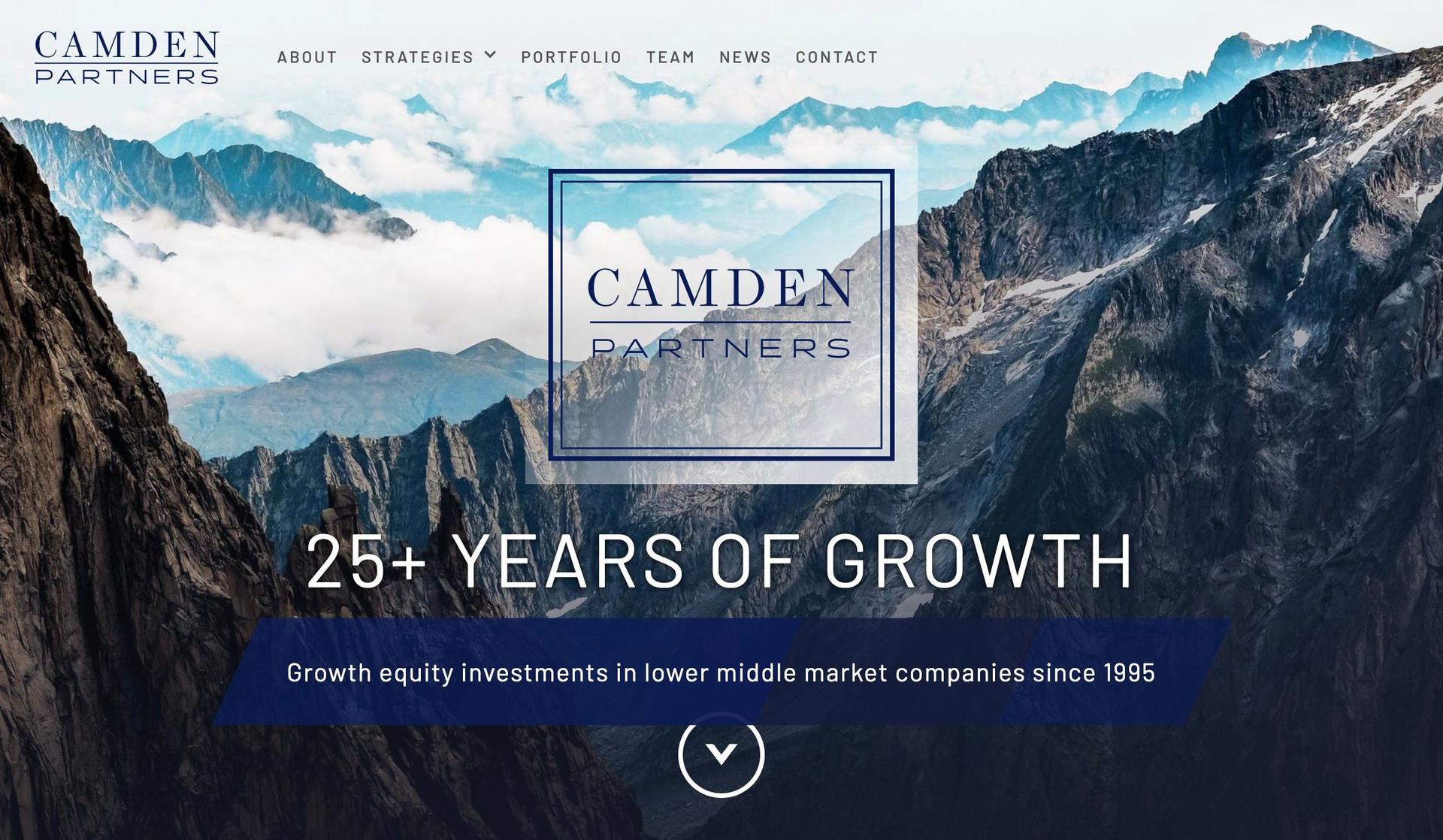 Camden Partners-private equity website examples