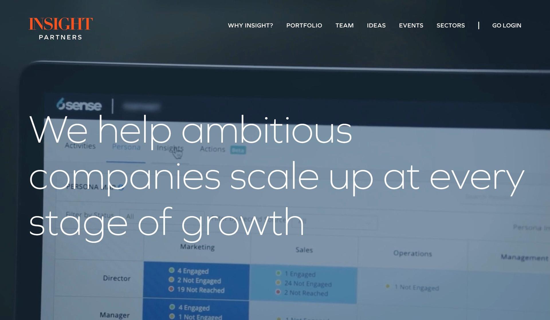 Insight Partners-private equity website examples