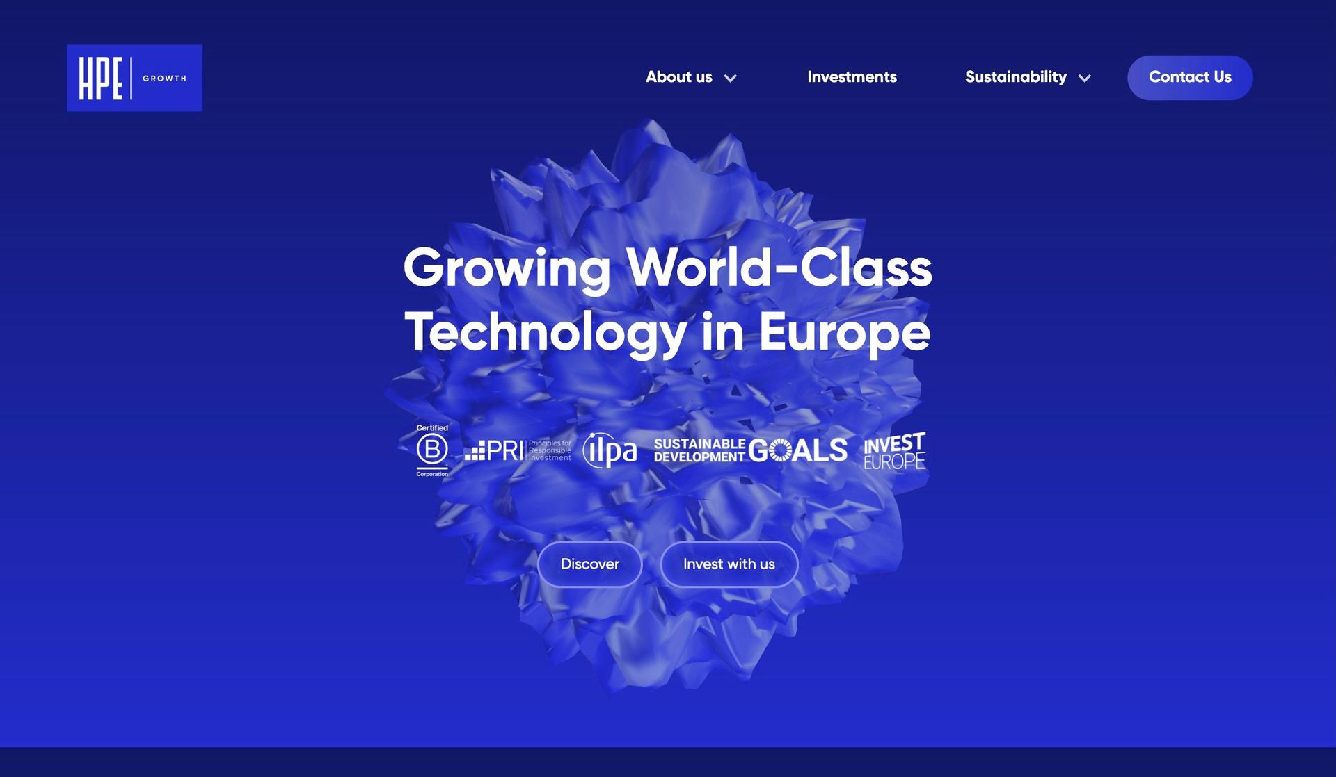 HPE Growth-private equity website examples
