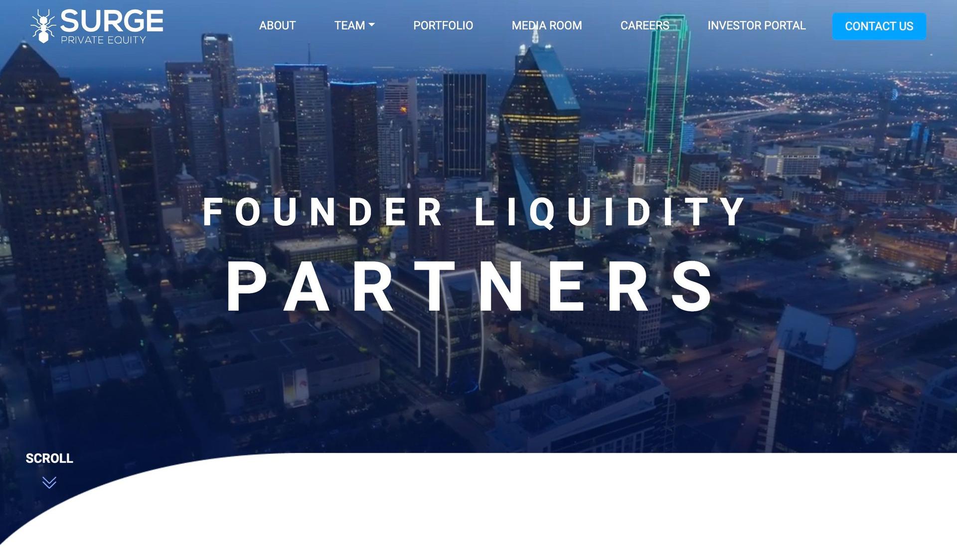 Surge Private Equity-private equity website examples