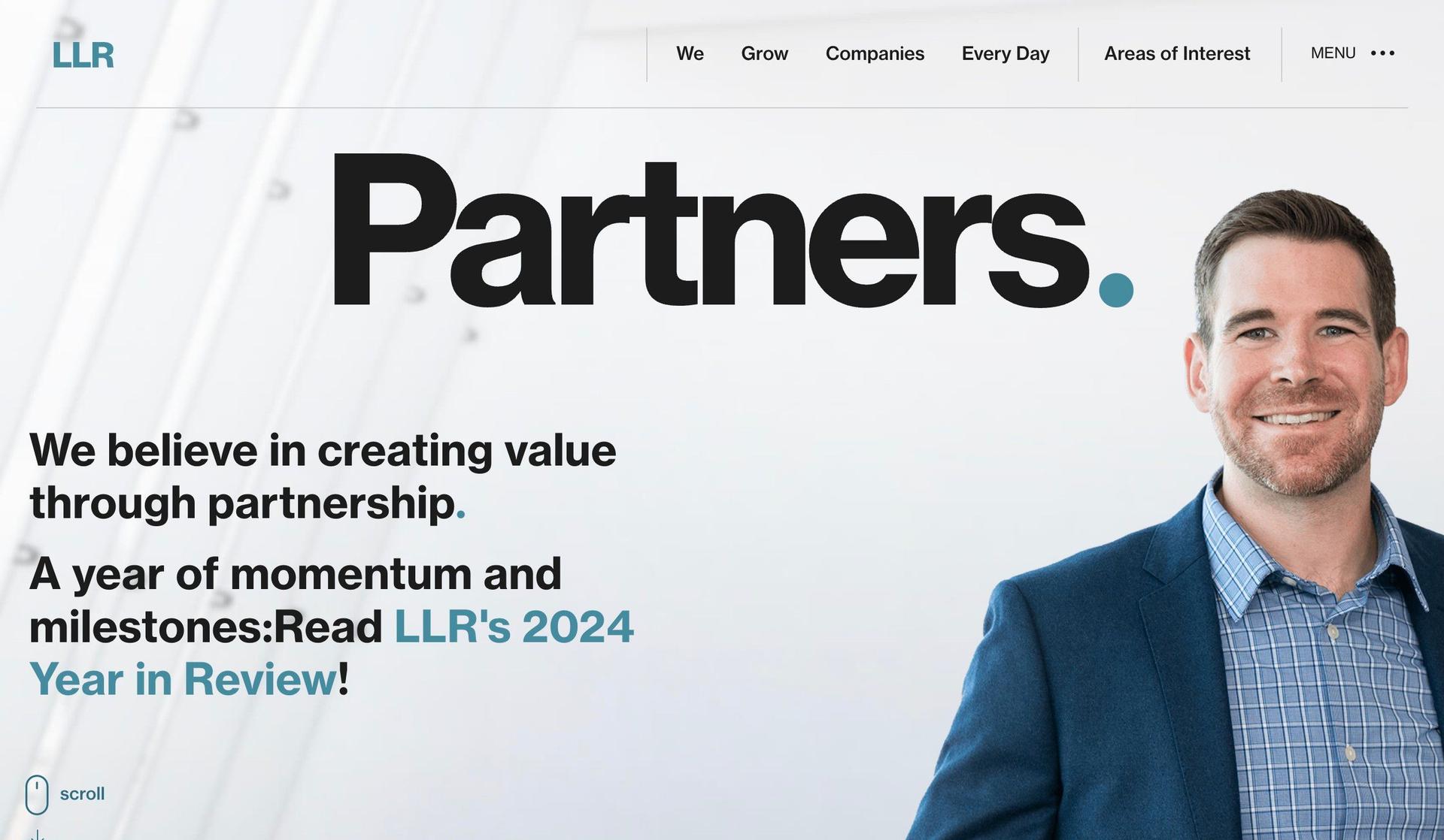 LLR Partners-private equity website examples