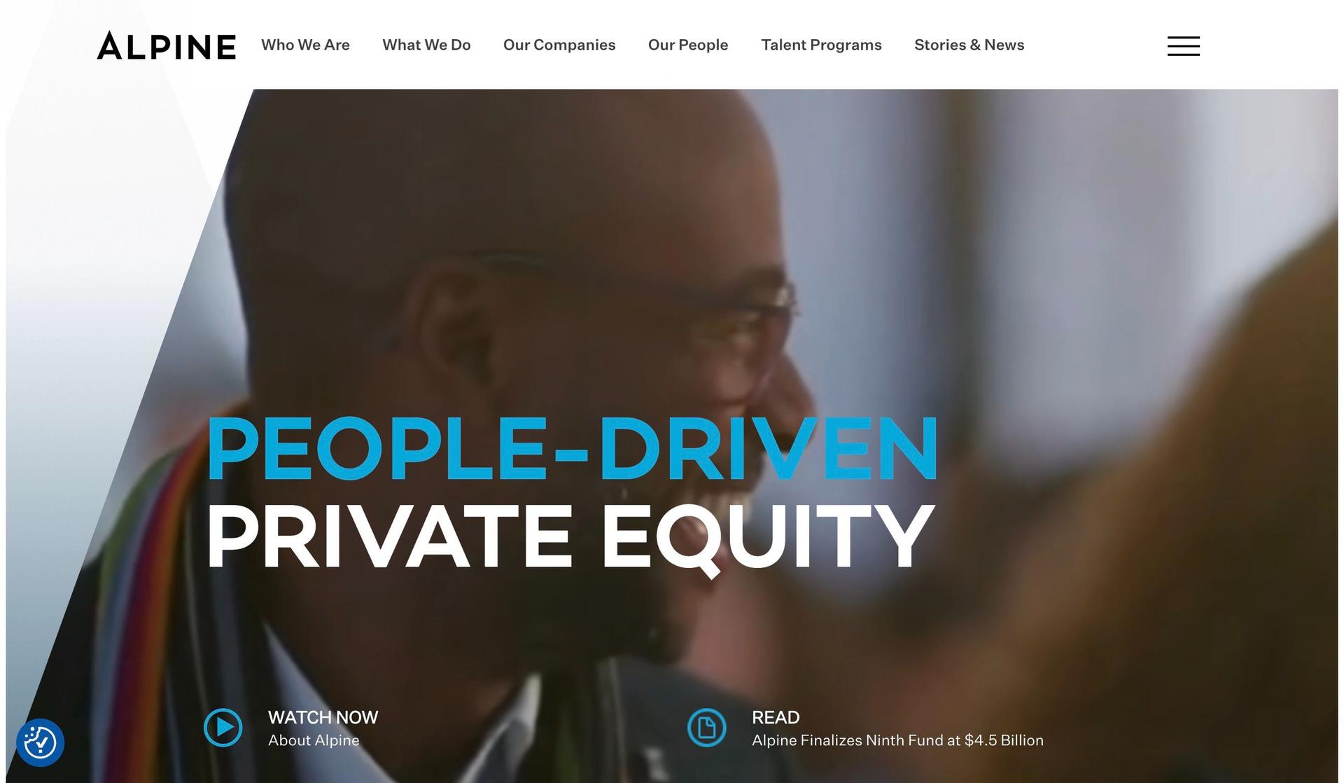 Alpine Investors-private equity website examples