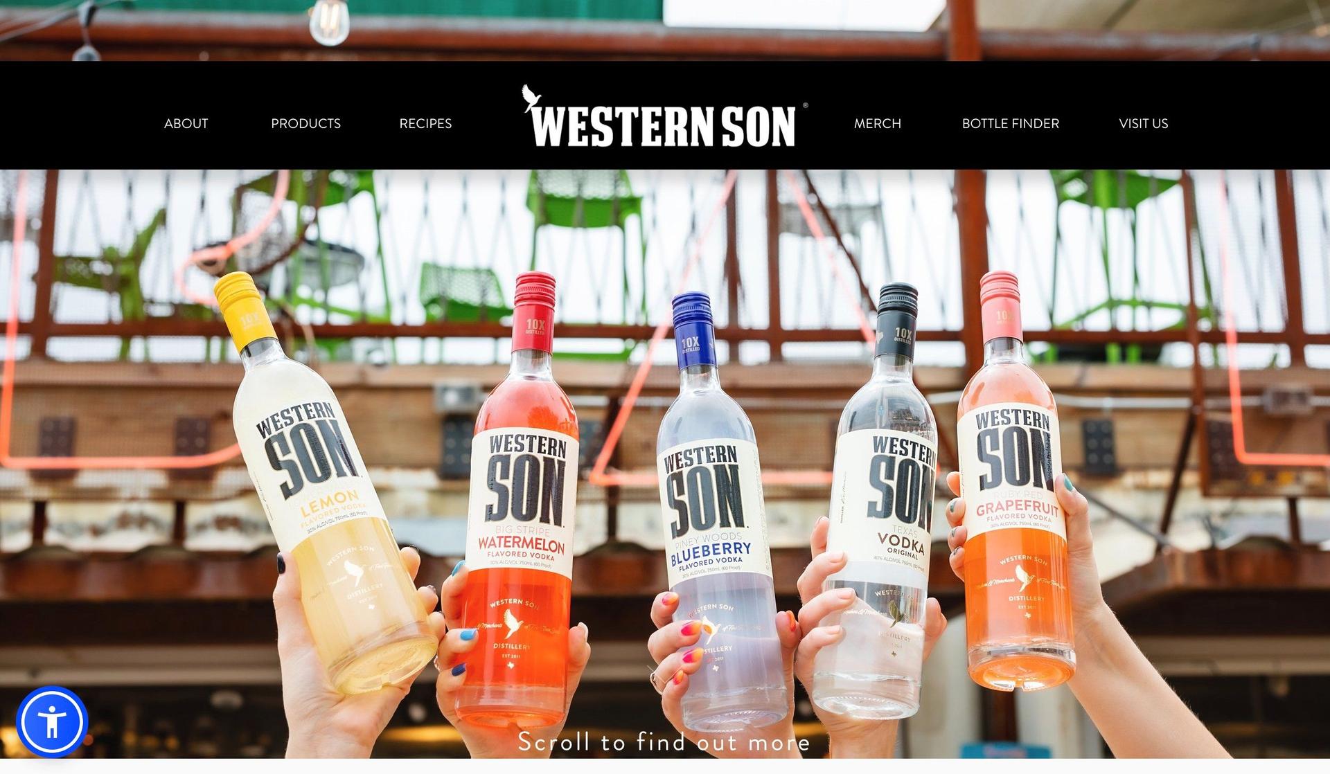 Western Son Distillery-liquor store websites