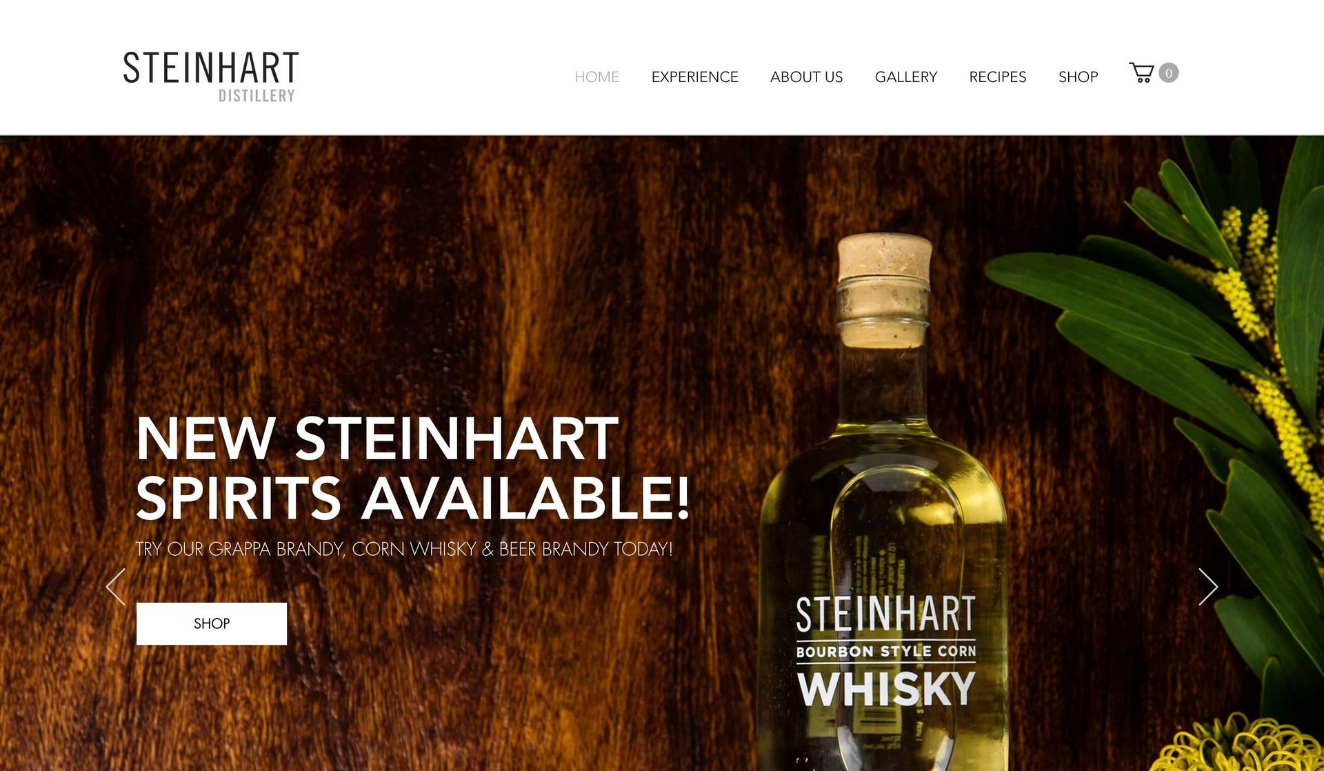 Steinhart Distillery-liquor store websites