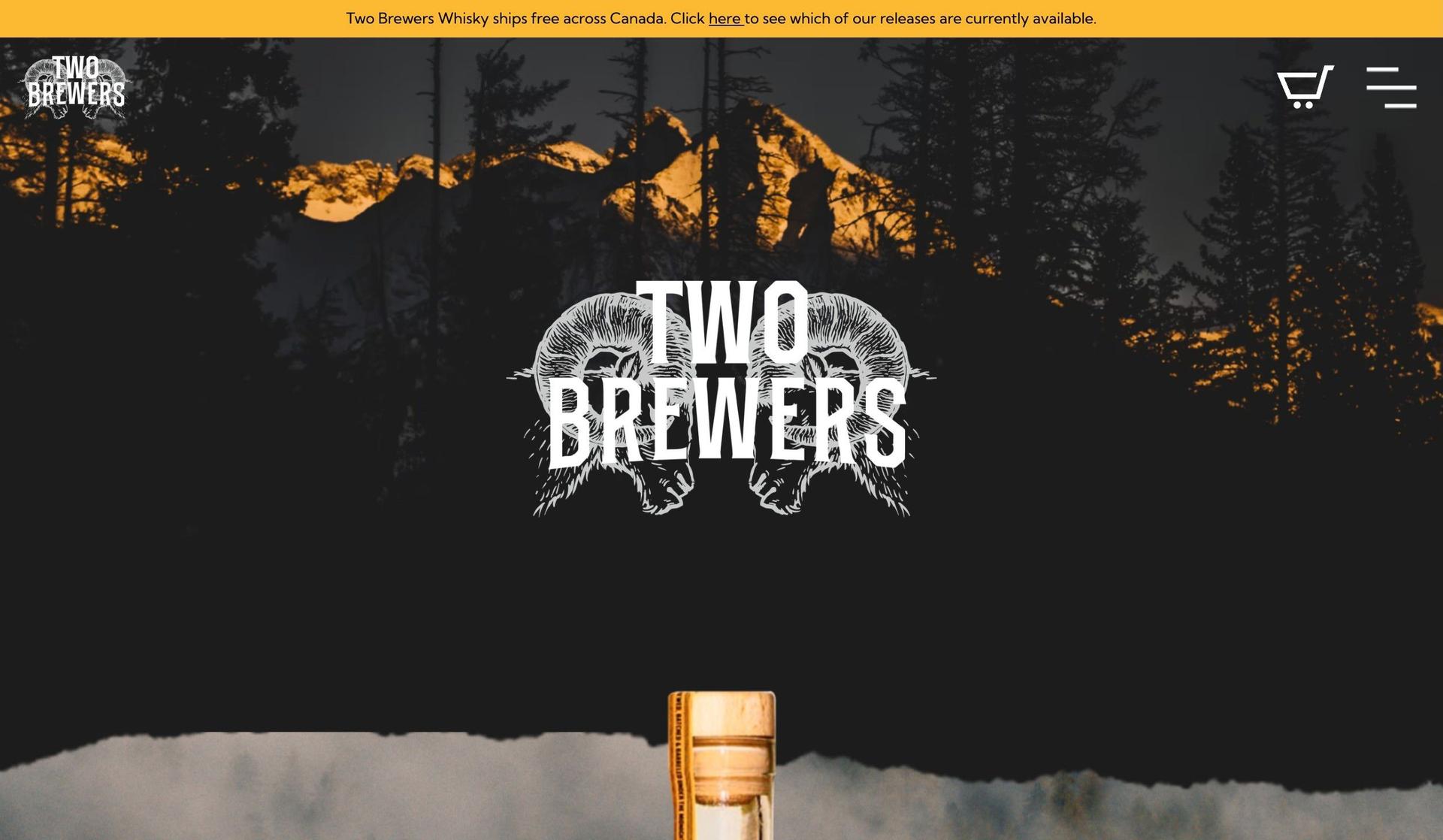 Two Brewers Whisky-liquor store websites