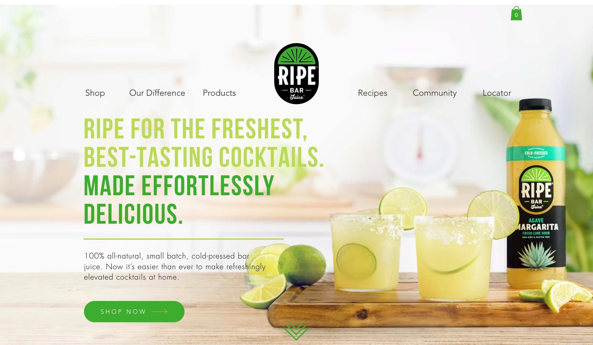 Ripe Bar Juice-liquor store websites