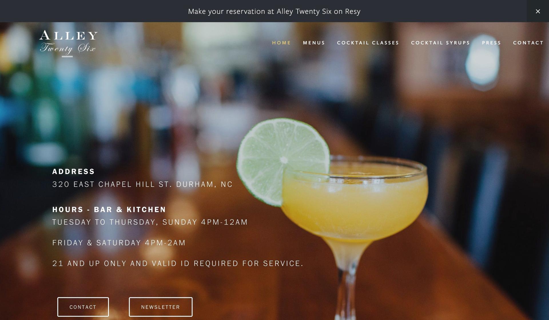 Alley Twenty Six-liquor store websites