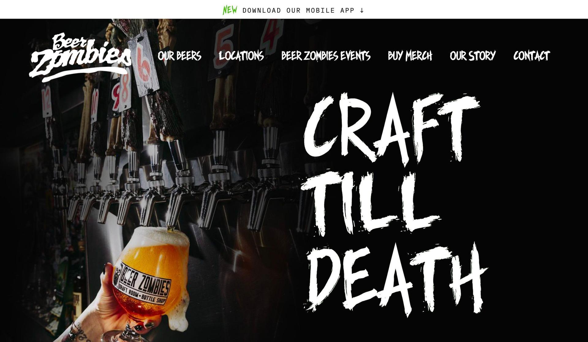 Beer Zombies-liquor store websites