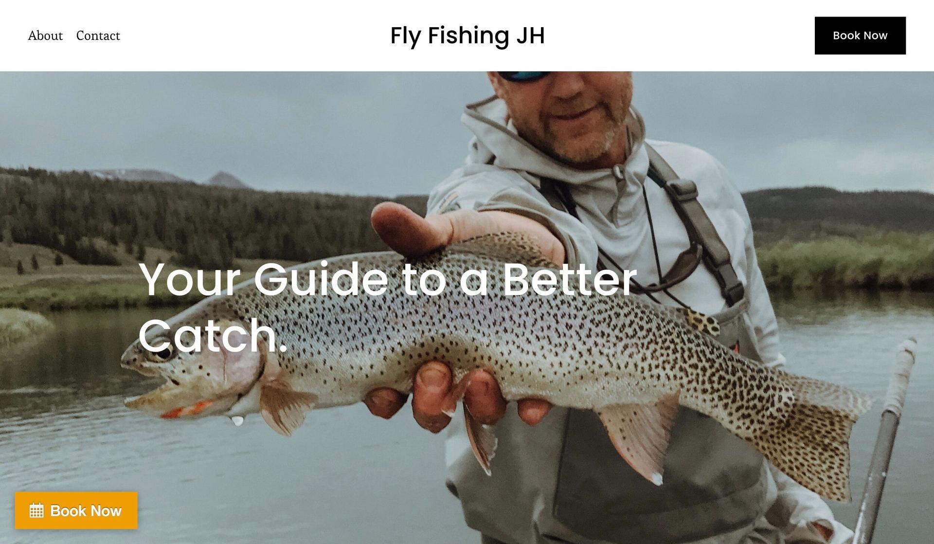 Fly Fishing JH-fishing website design examples