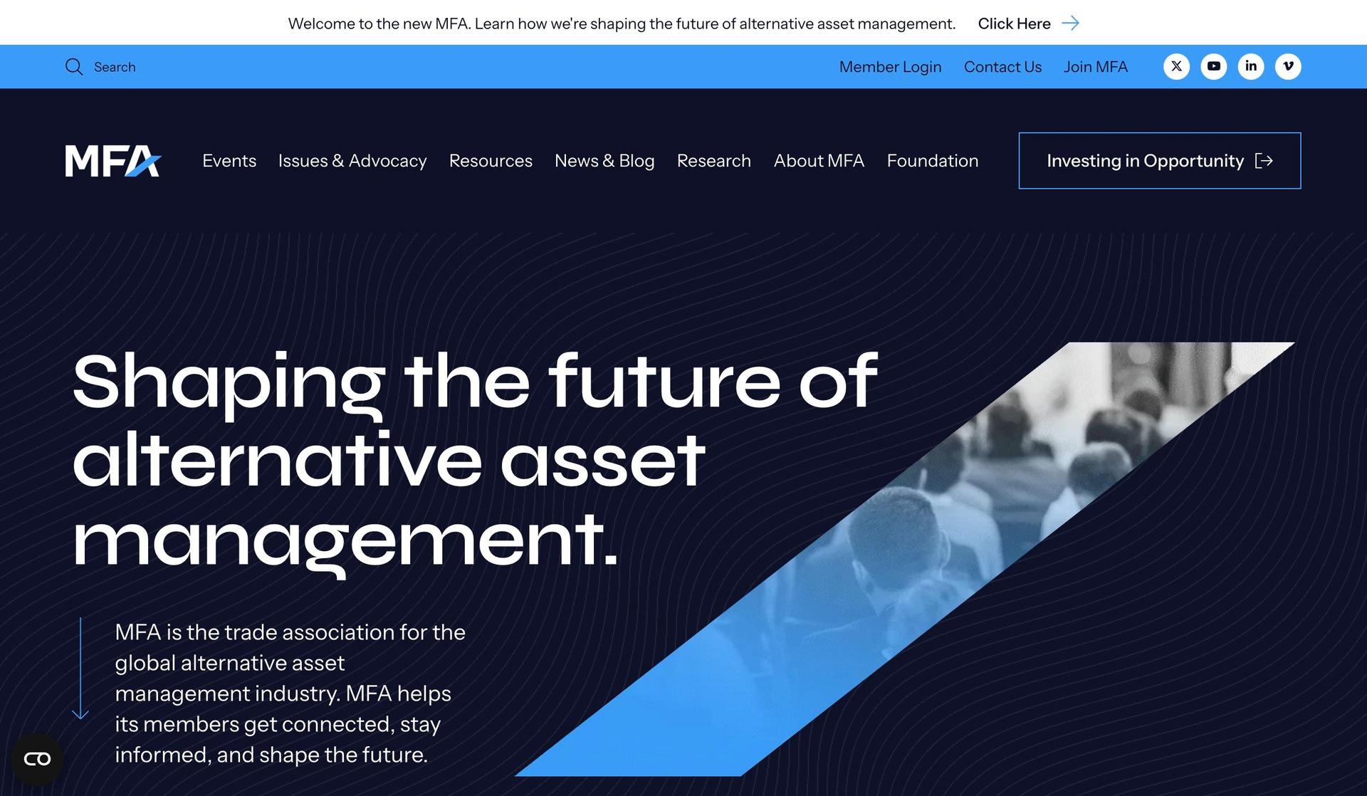Managed Funds Association-hedge fund websites