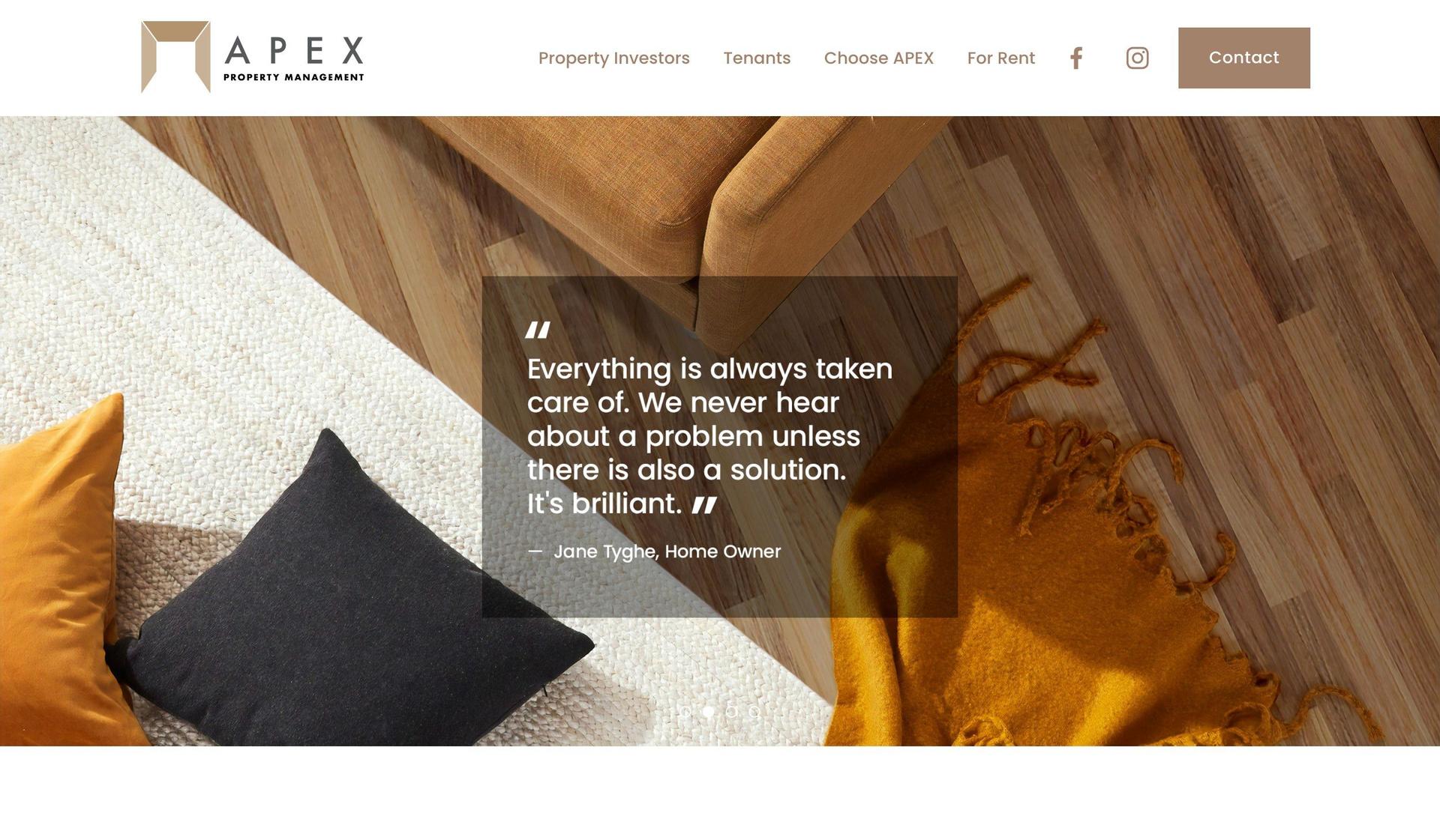 Apex Property Management-real estate investor websites
