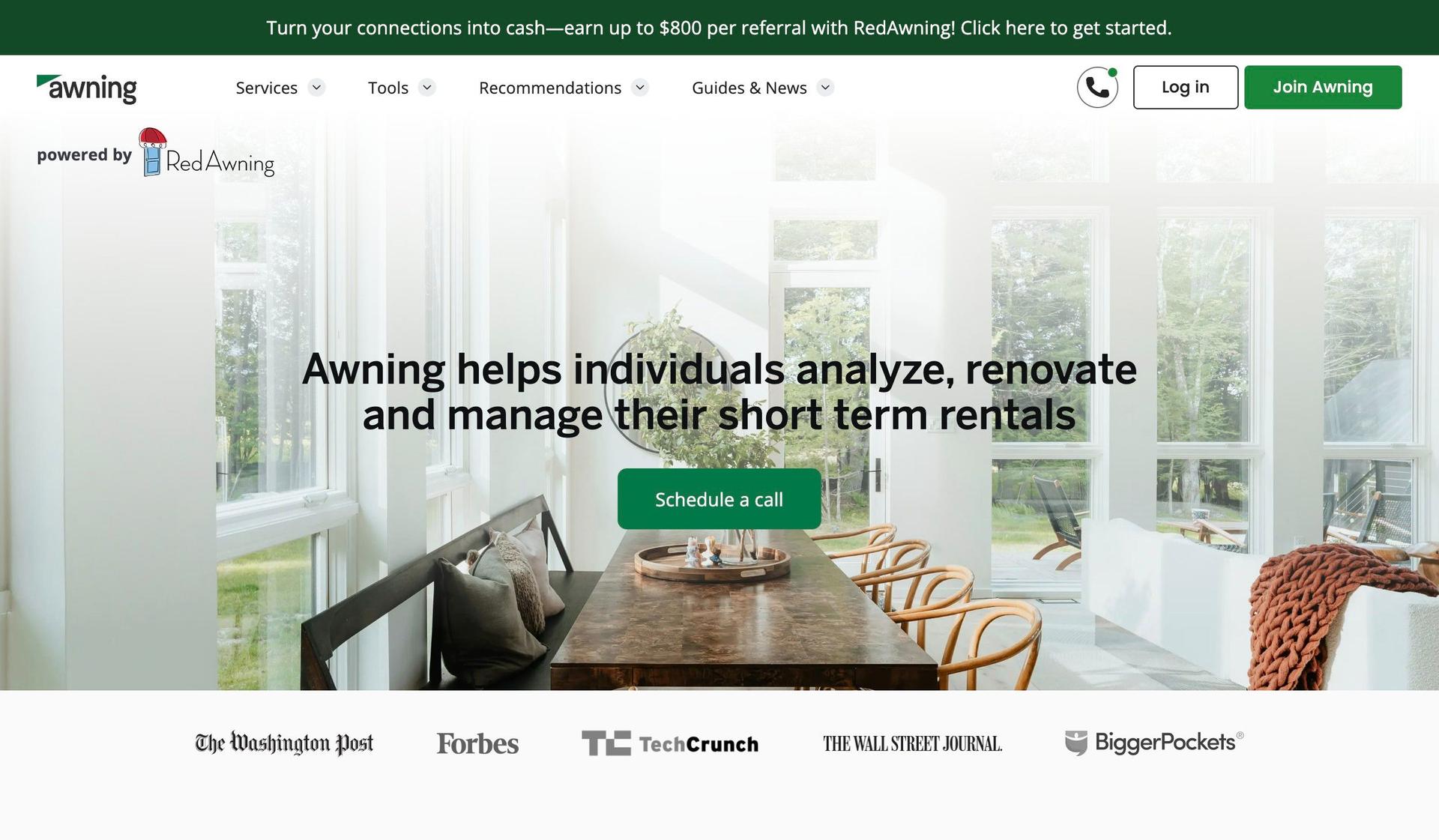 Awning-real estate investor websites