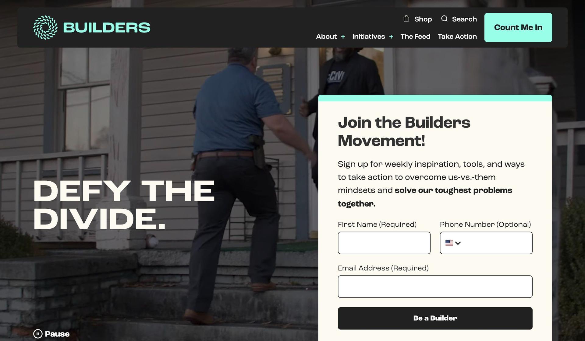 Builders Movement-advocacy websites