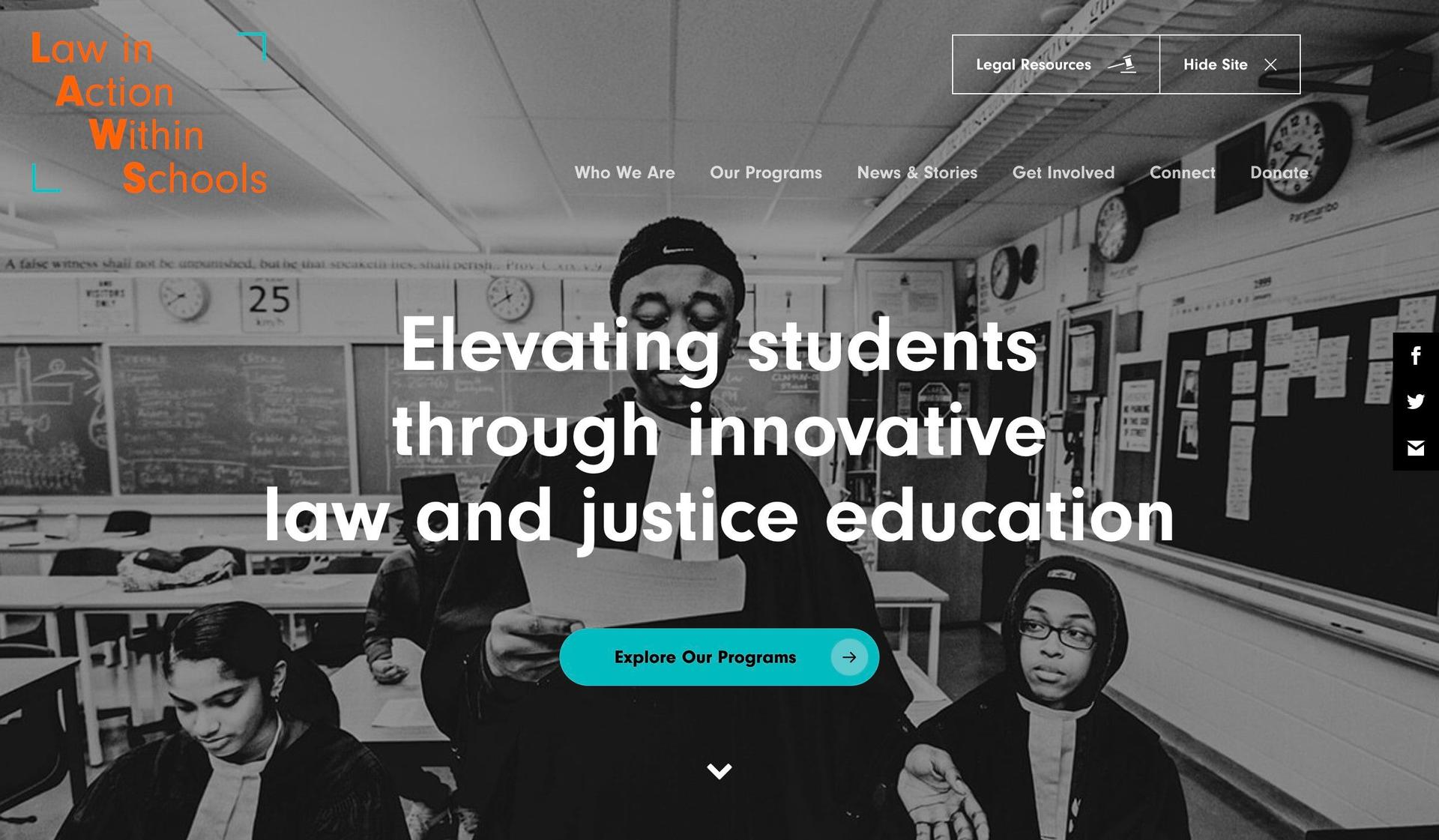 Law in Action-advocacy websites