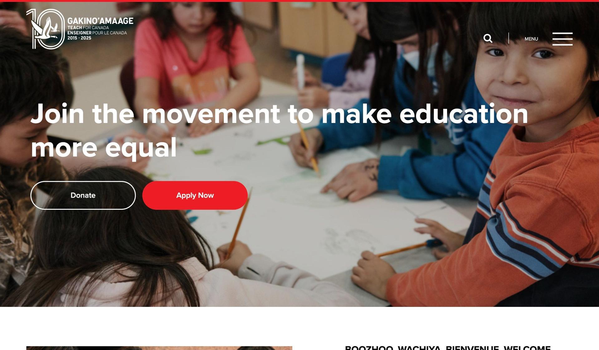 Teach For Canada-advocacy websites