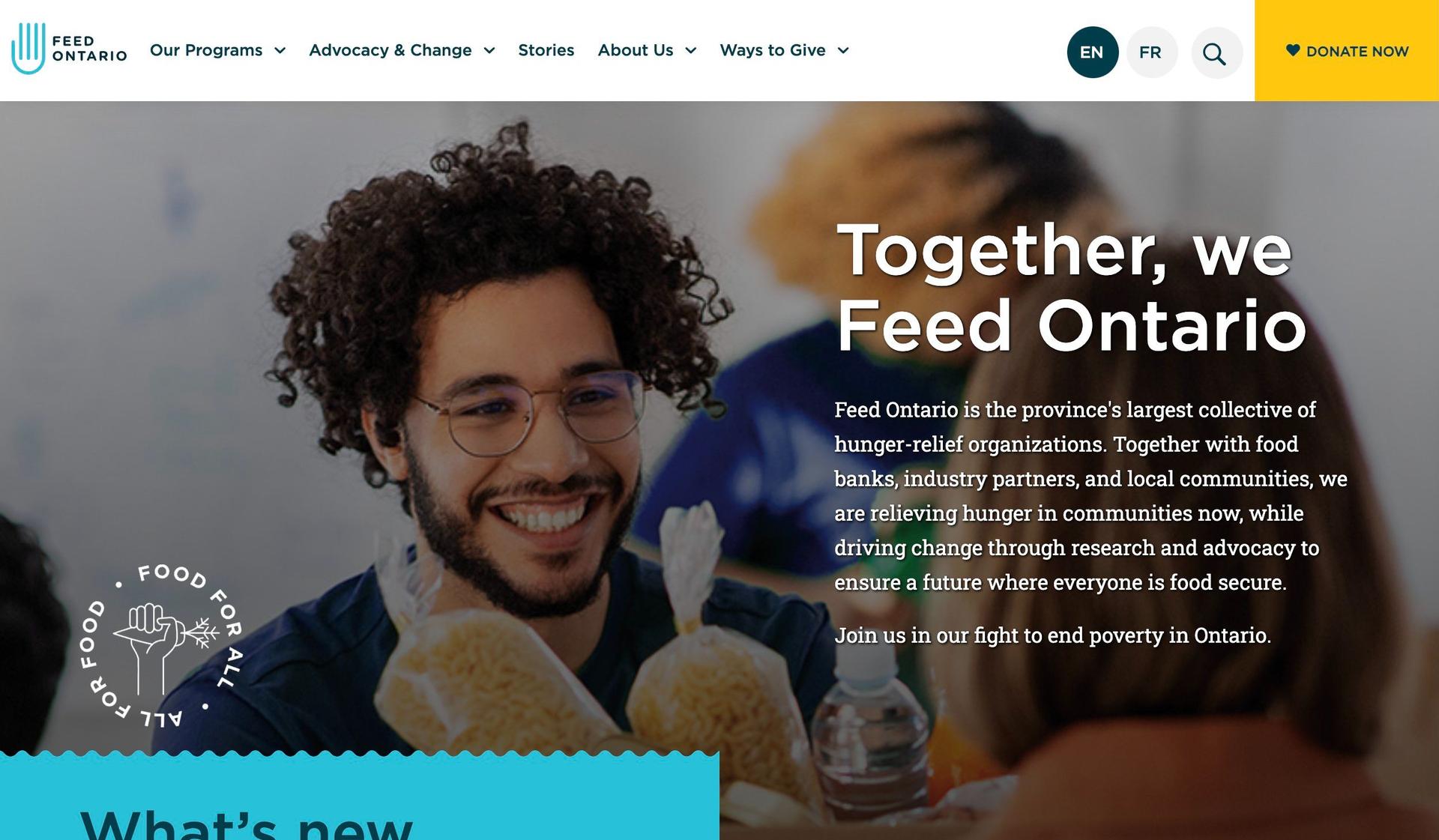 Feed Ontario-advocacy websites