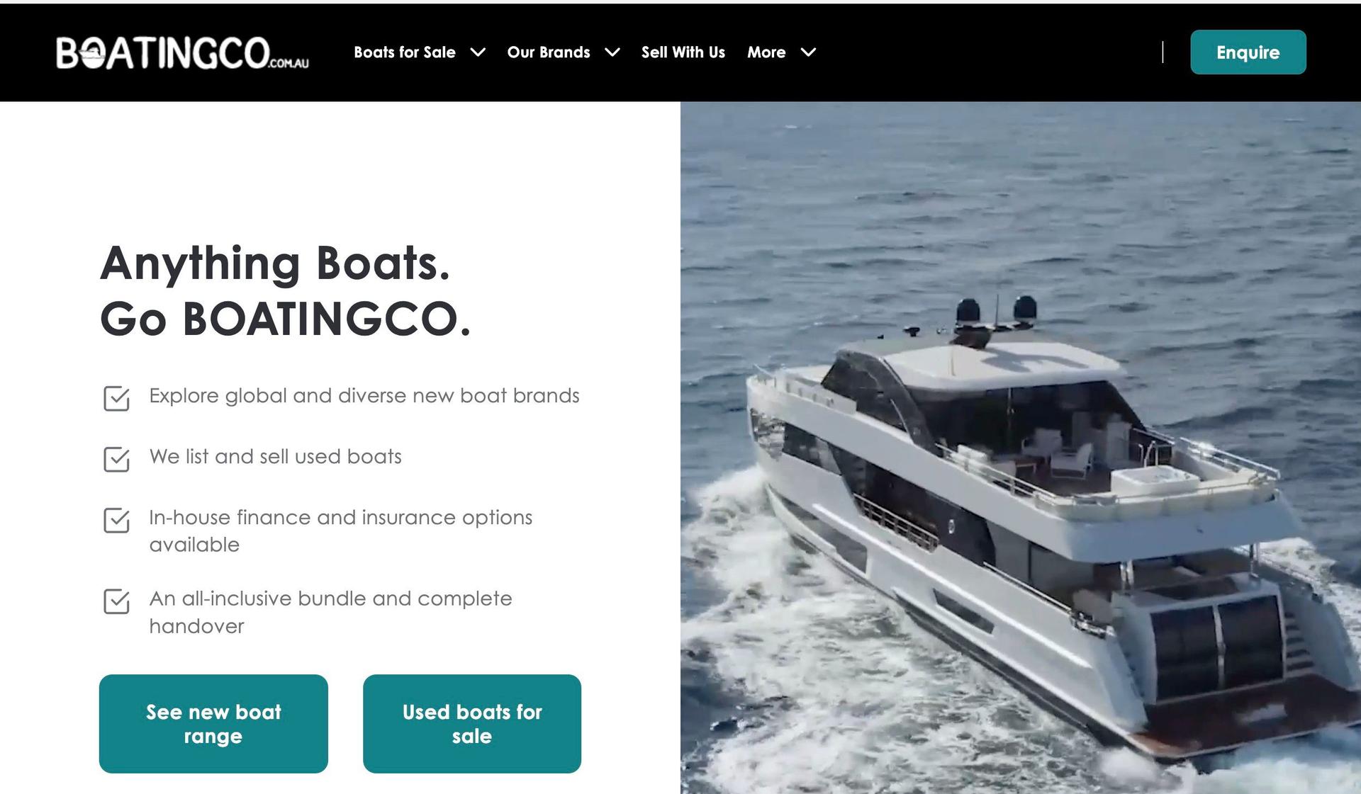 Boating Co-marine website examples