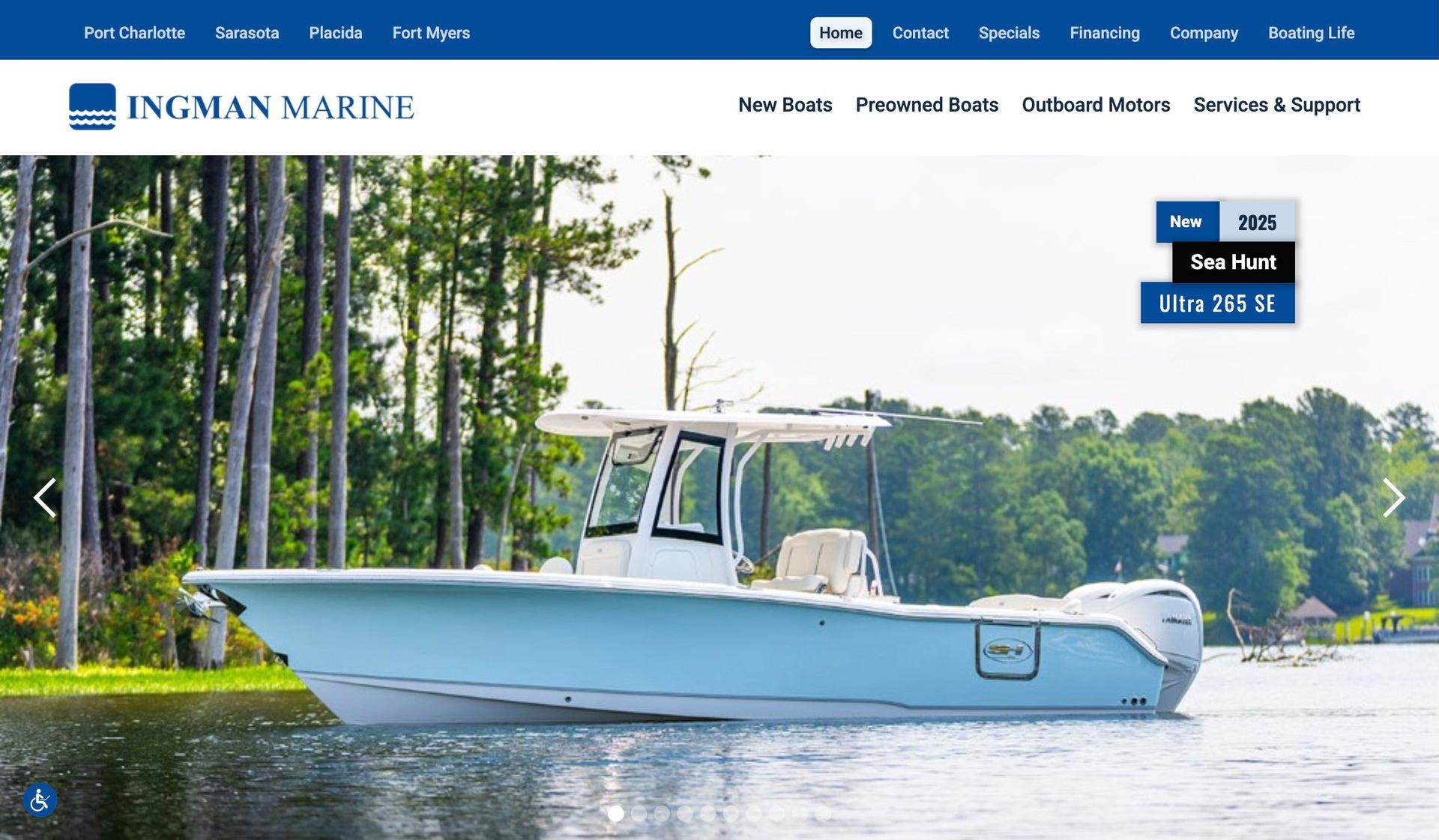 Ingman Marine-marine website examples