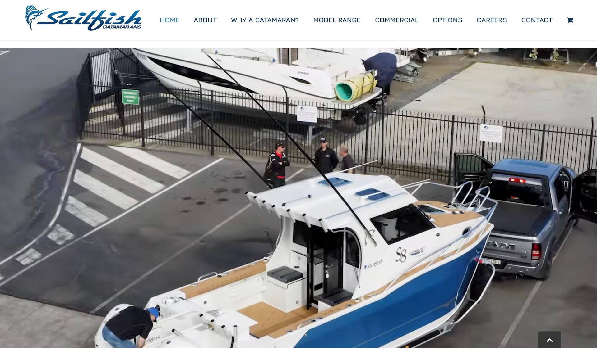 Sailfish-marine website examples