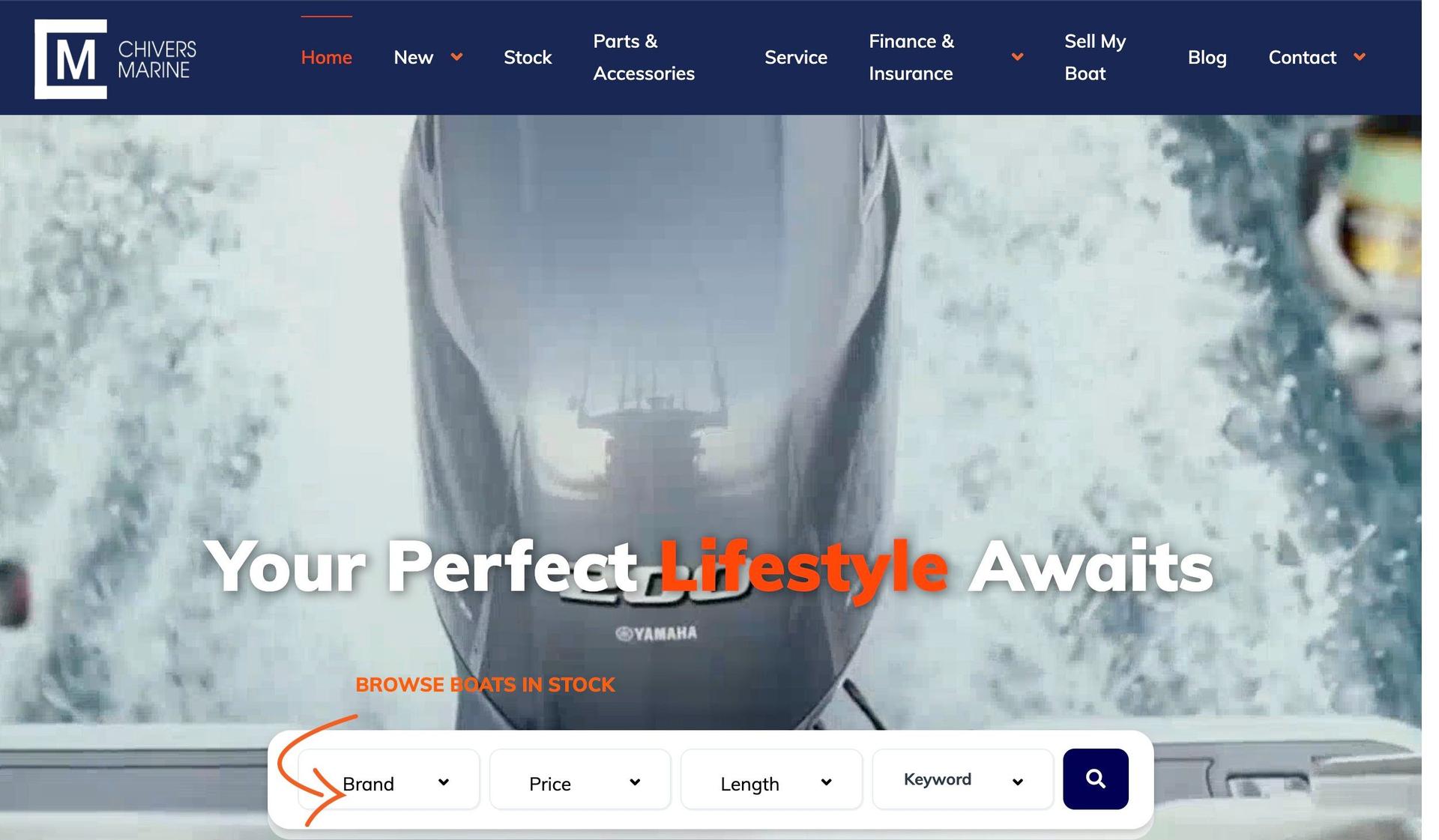 Chivers Marine-marine website examples
