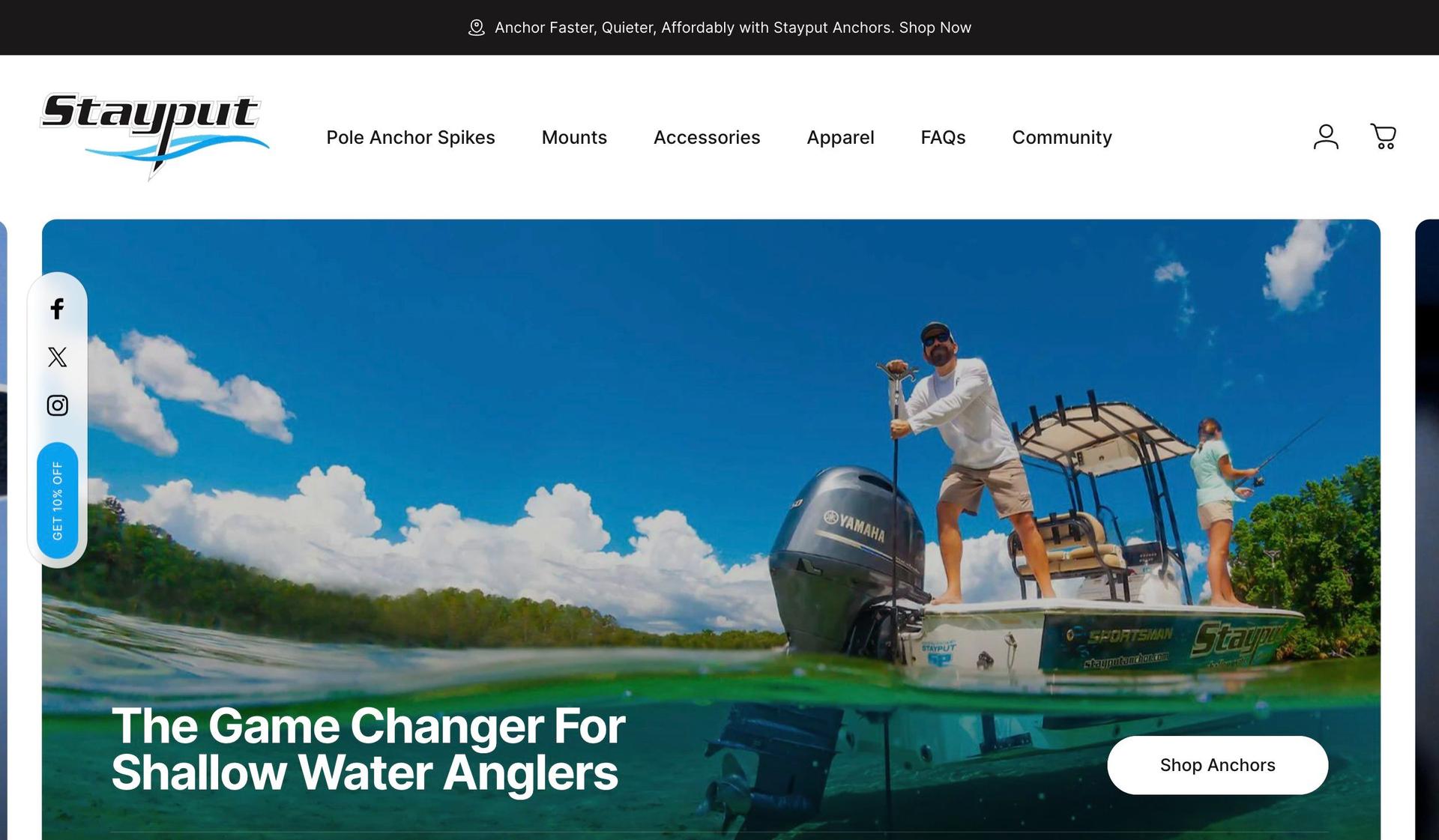 Stayput Anchor-marine website examples