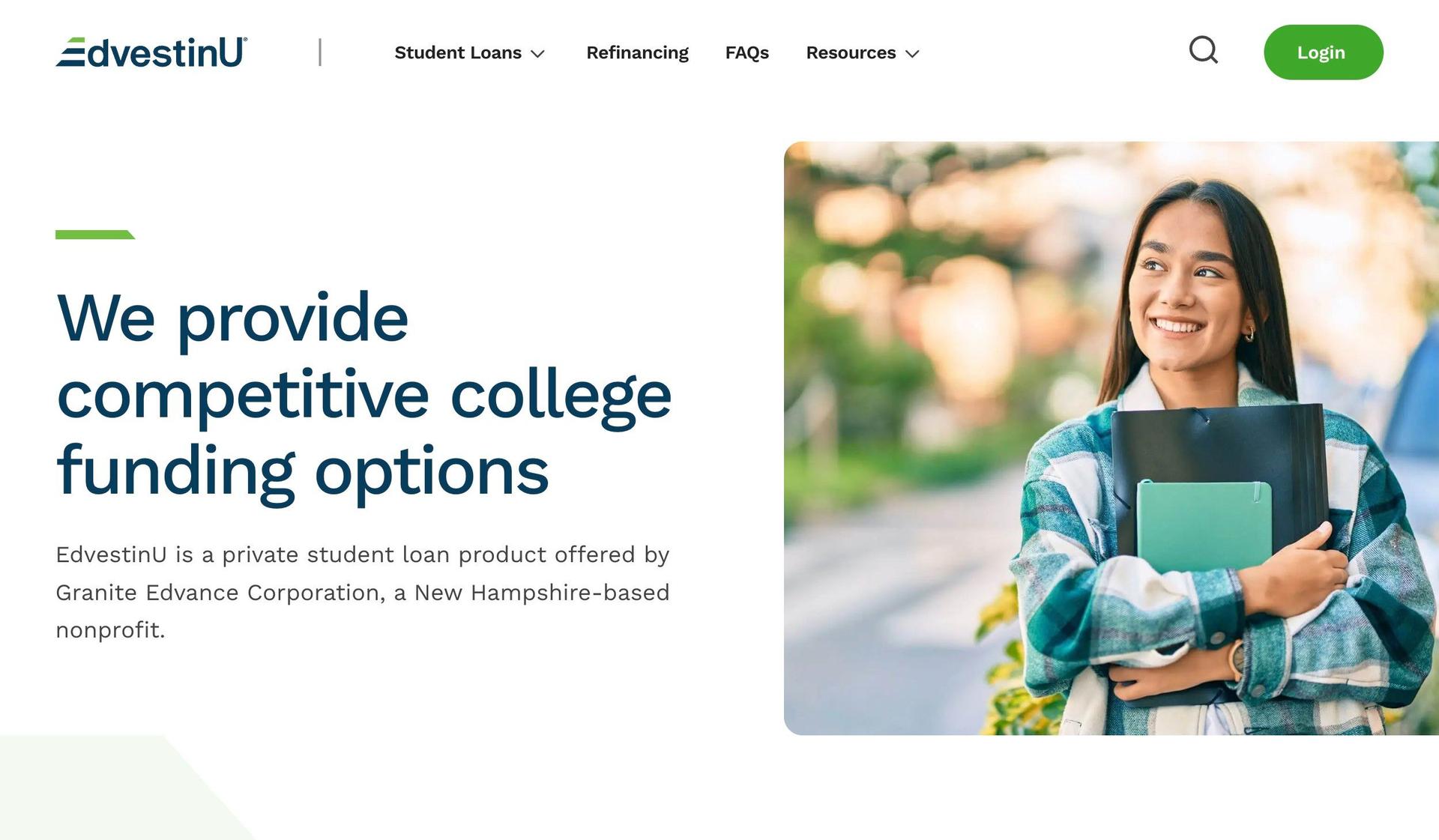 EdvestinU-student loan website design