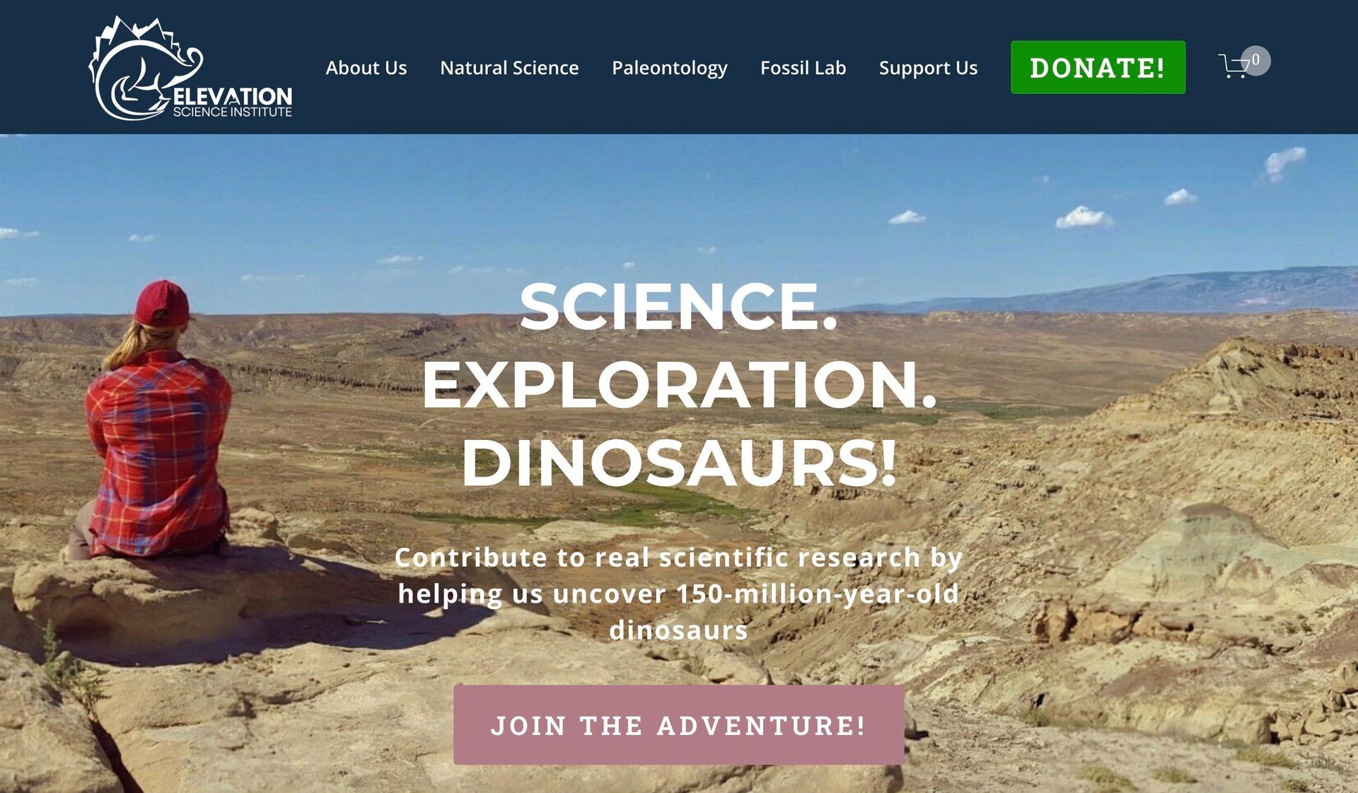 Elevation Science-science website design examples