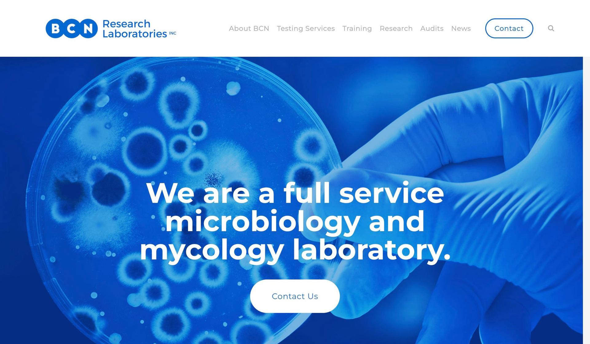 BCN Labs-science website design examples