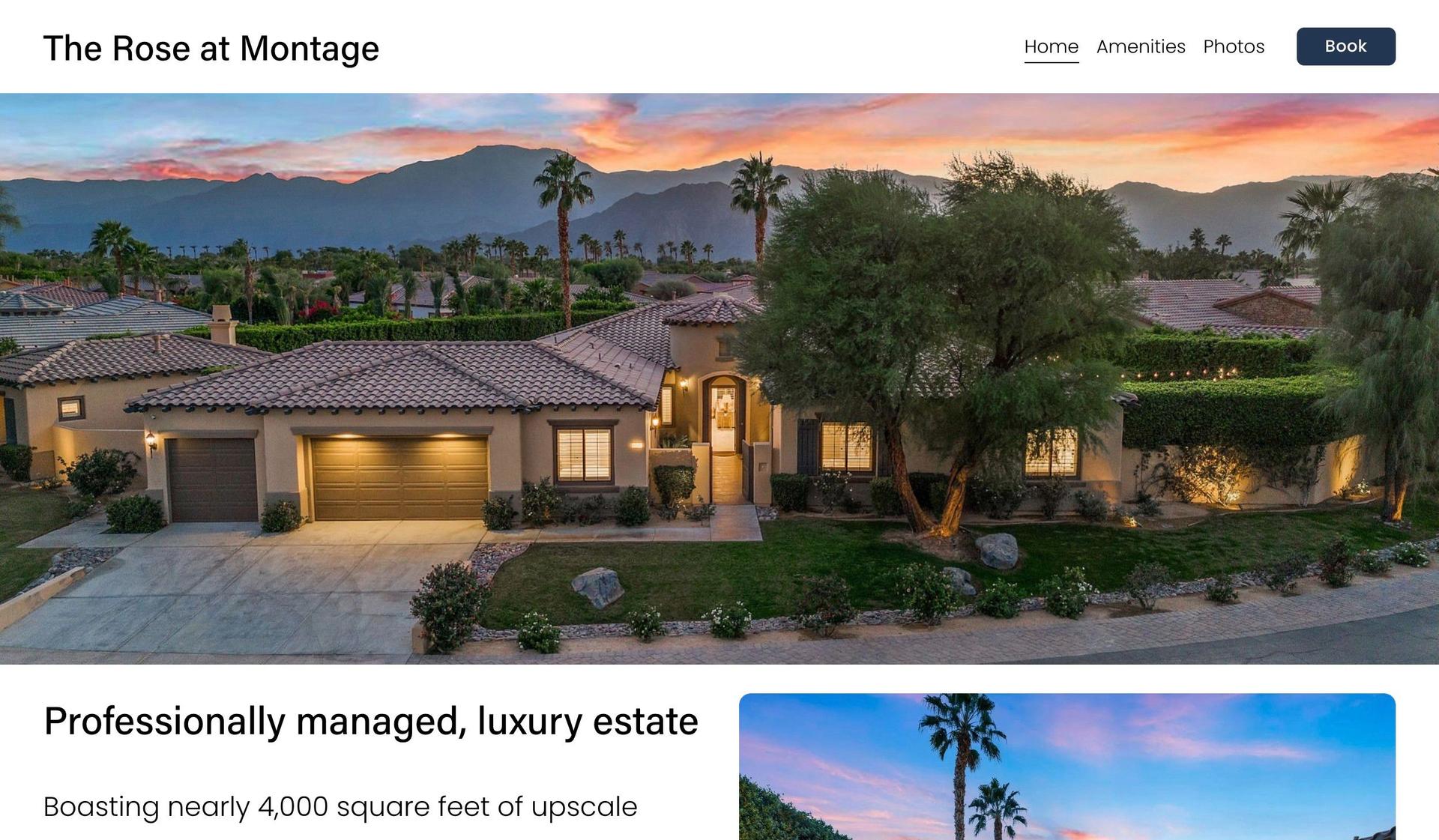 Rose at Montage-squarespace vacation rental websites
