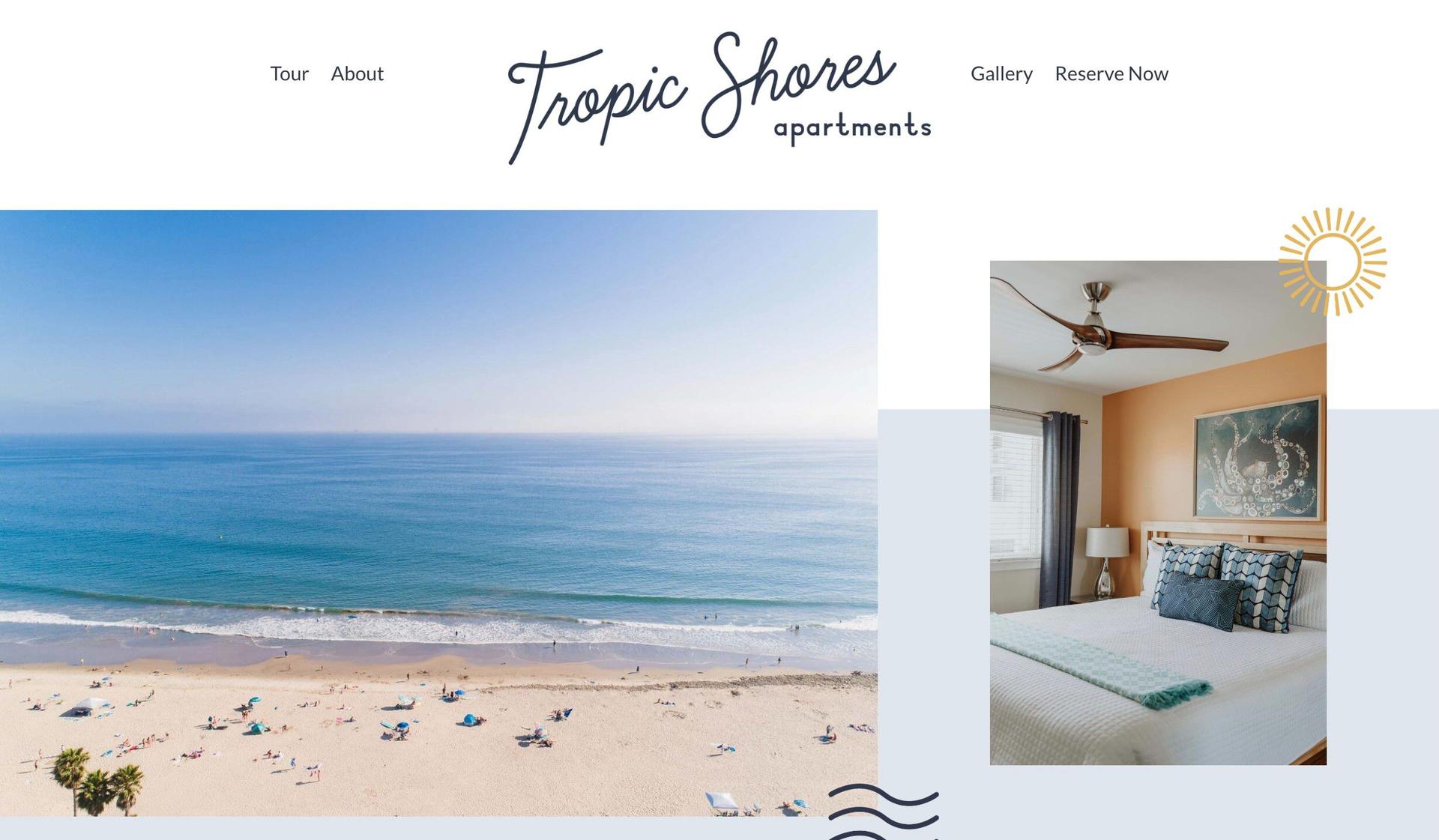 Tropic Shores Apartments-squarespace vacation rental websites