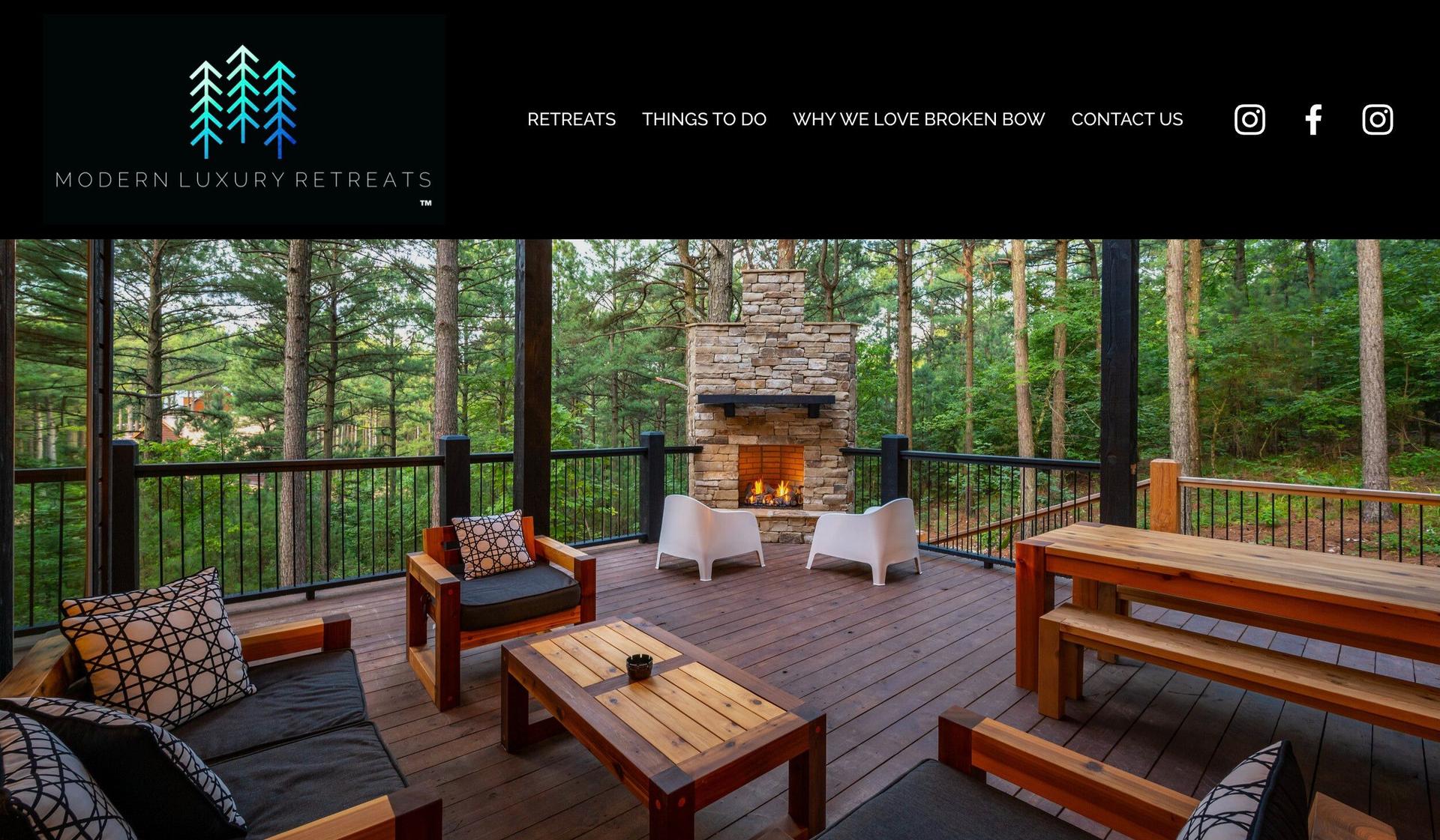 Modern Luxury Retreats-squarespace vacation rental websites