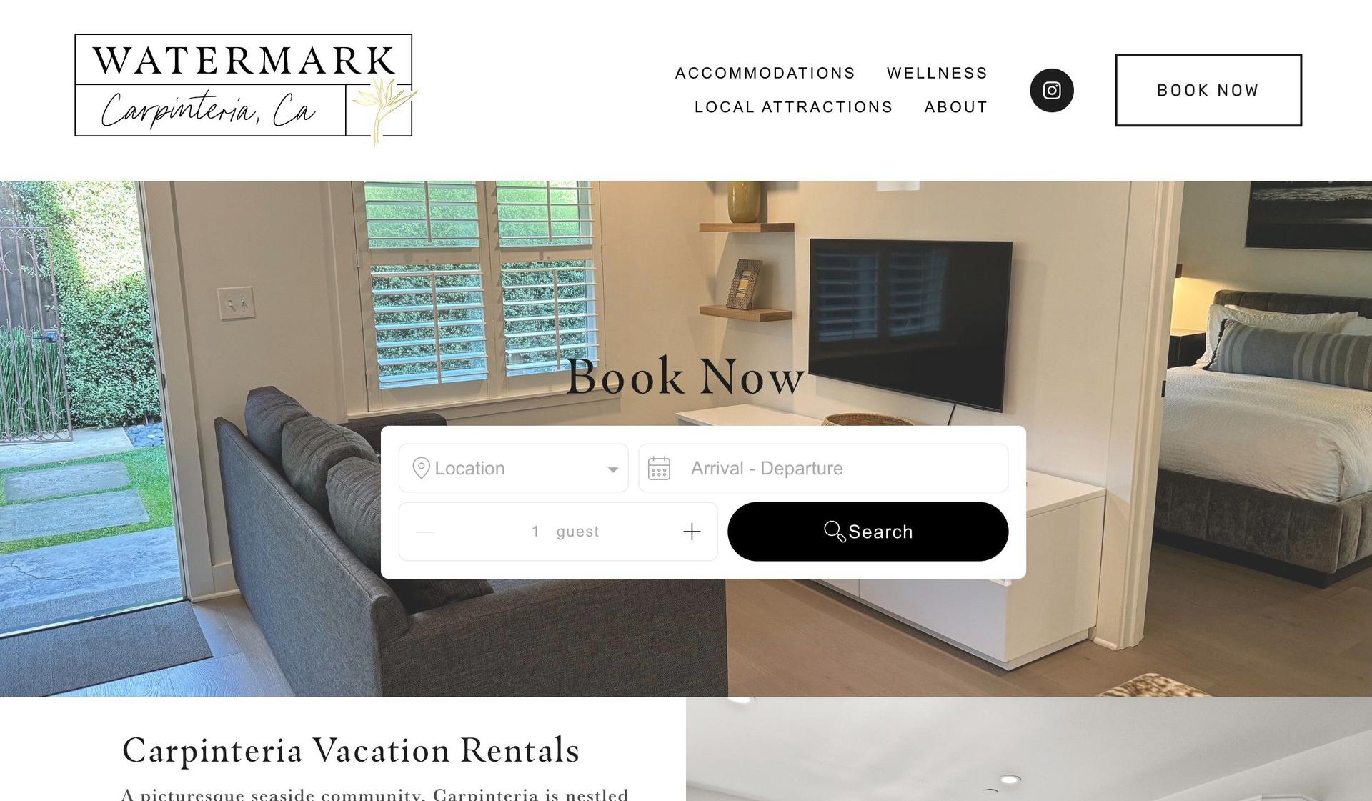 Watermark Carp-squarespace vacation rental websites