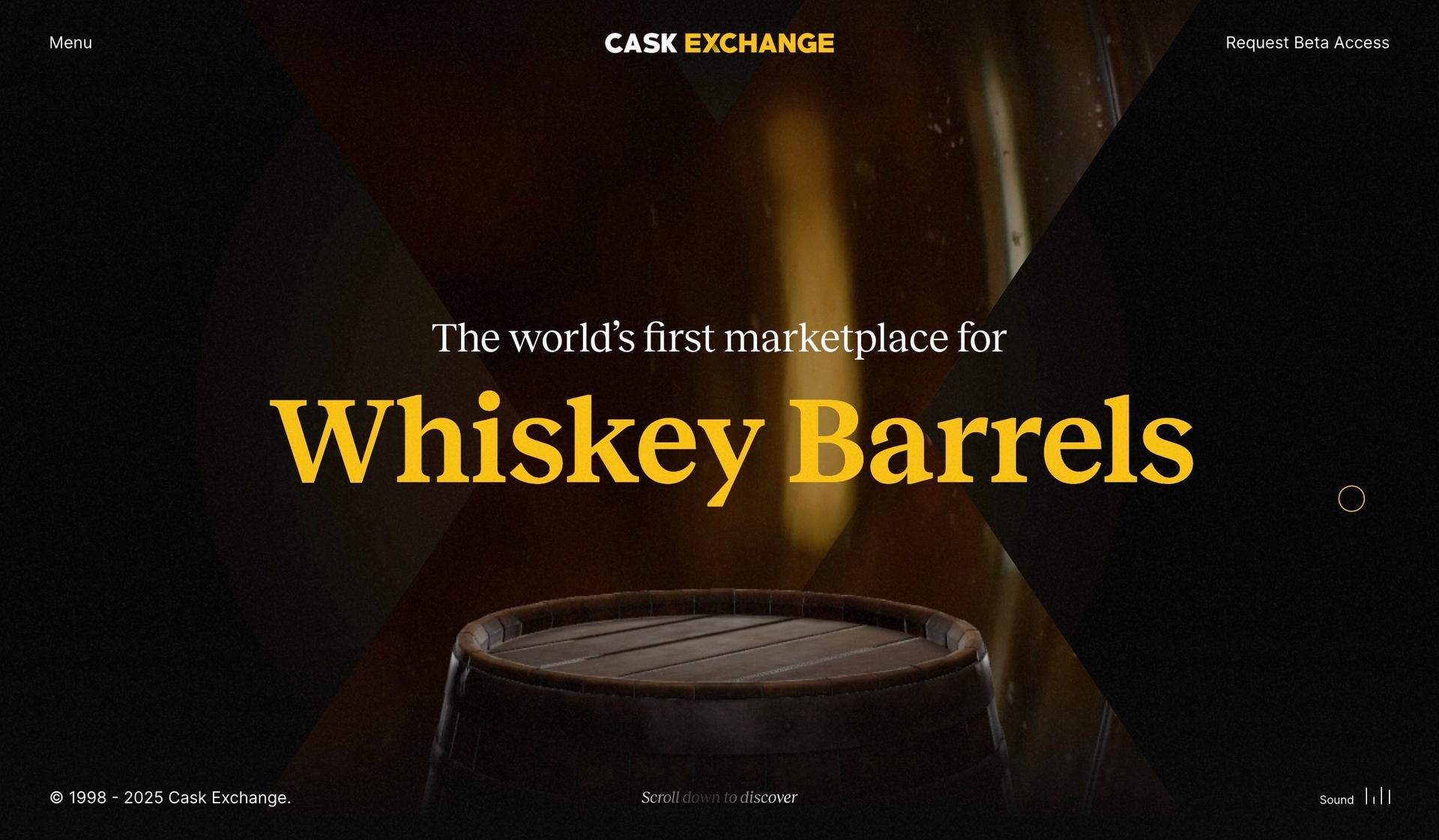 Cask Exchange-award winning website design