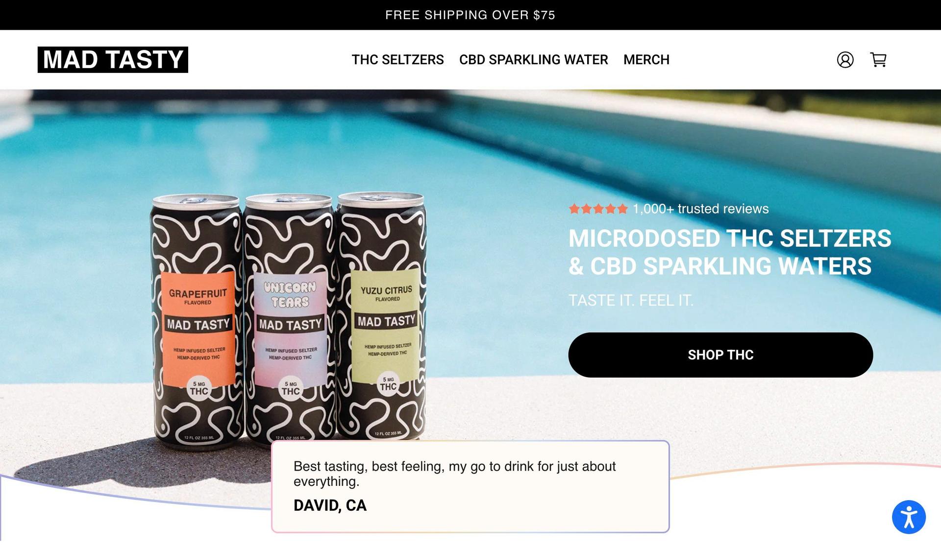 Mad Tasty-award winning website design
