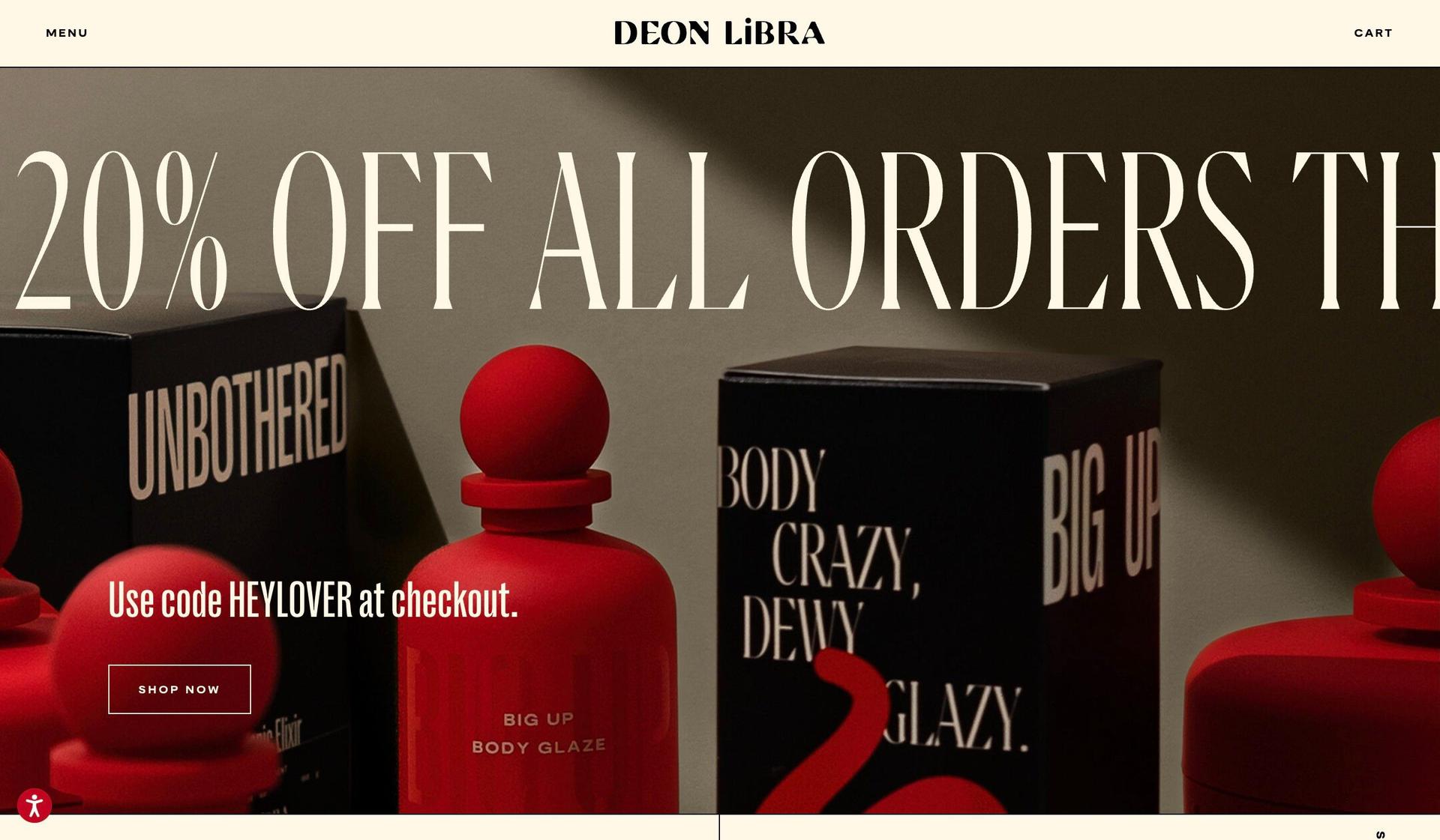 Deon Libra-award winning website design