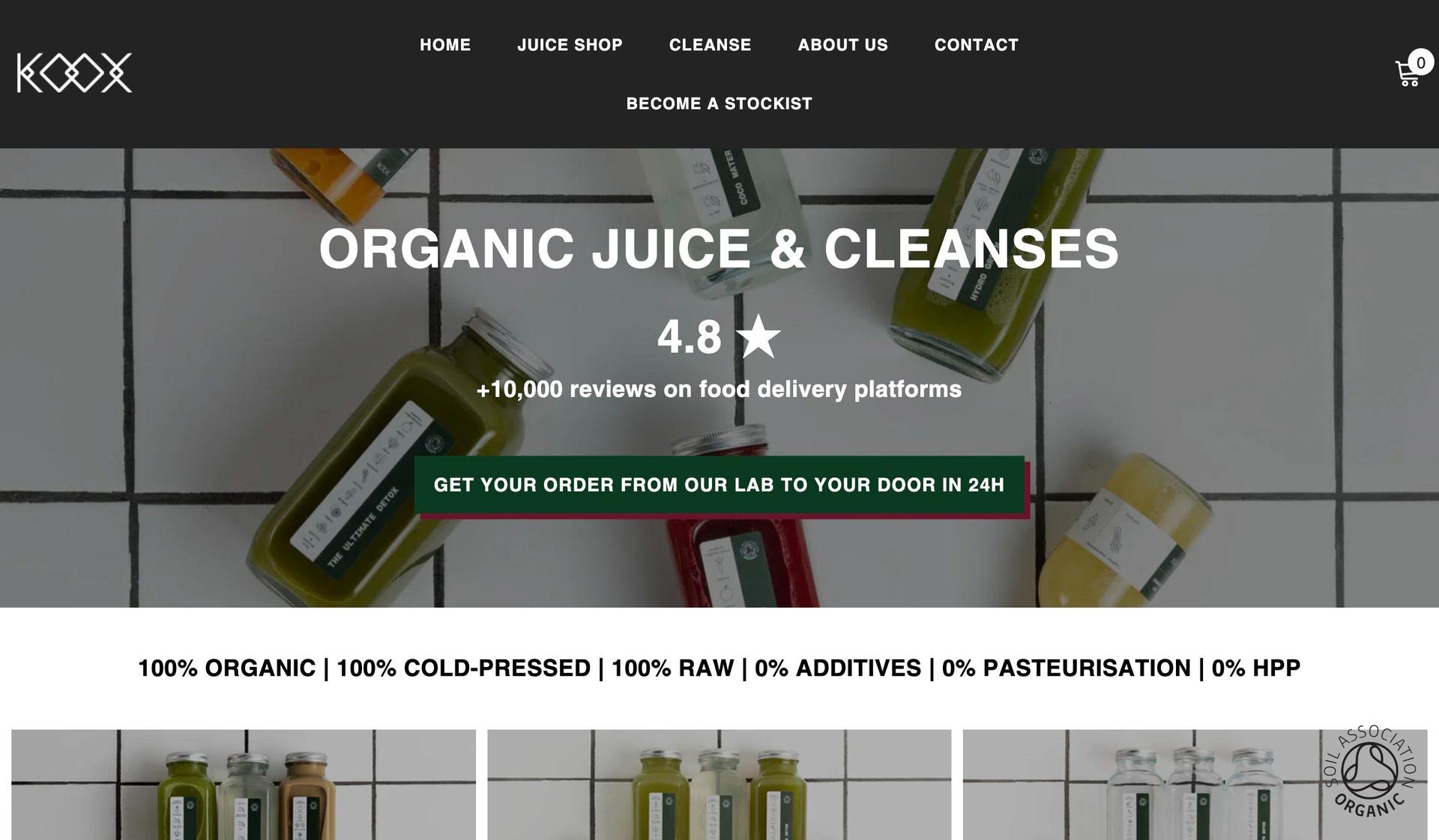 Koox-award winning website design