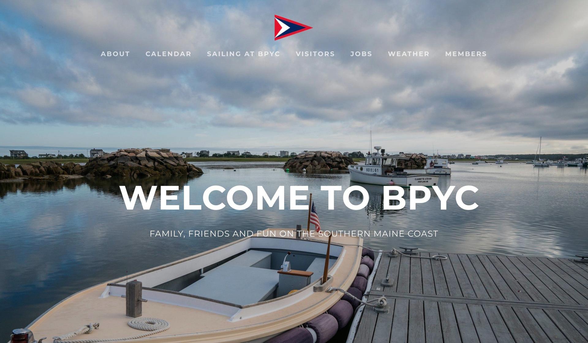 Biddeford Pool Yacht Club-yacht website design