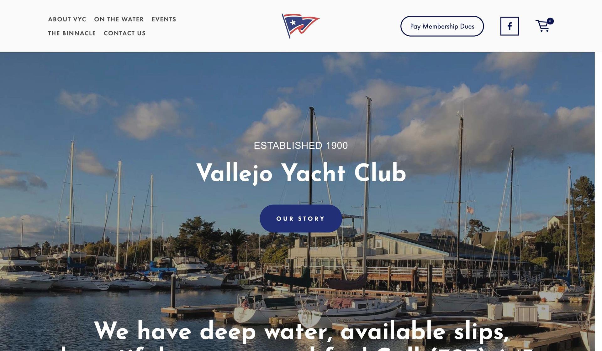 Vancouver Yacht Club-yacht website design