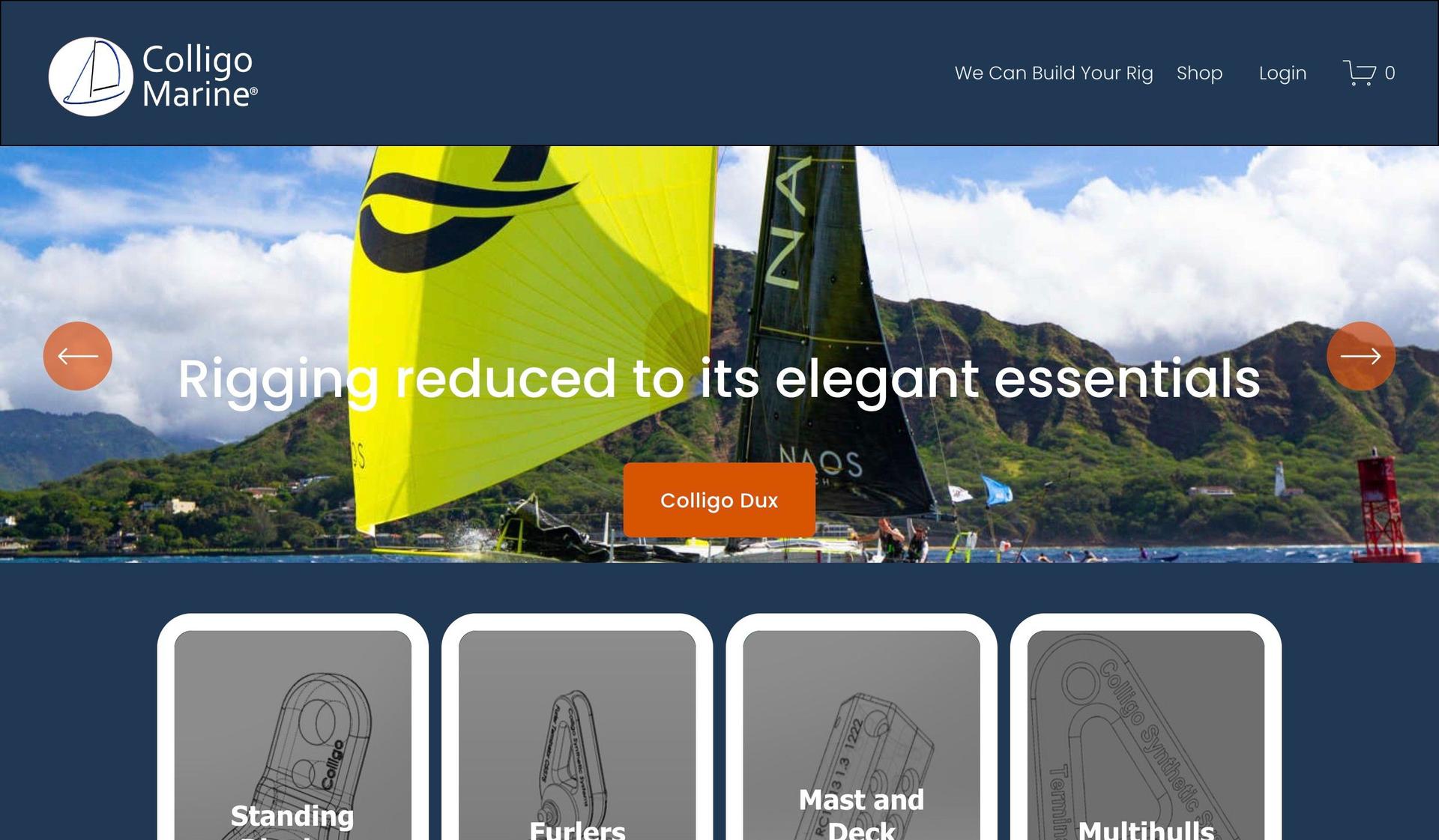 Colligo Marine-yacht website design