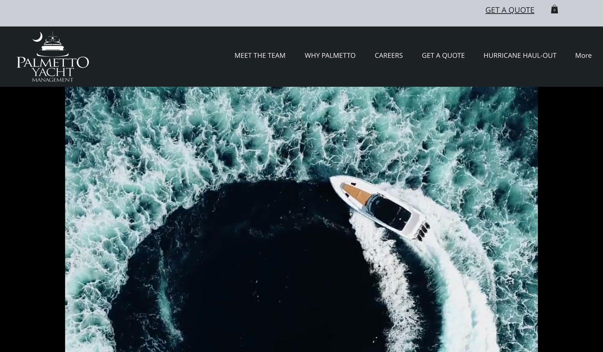 Palmetto Yacht Management-yacht website design