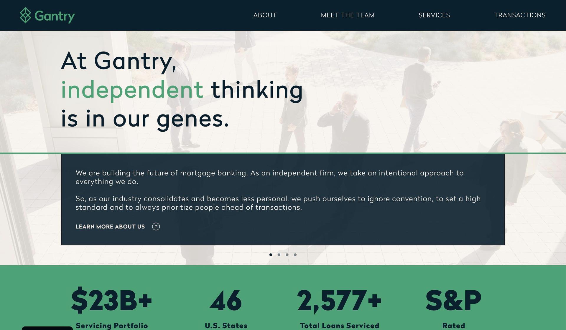 Gantry Inc-mortgage websites