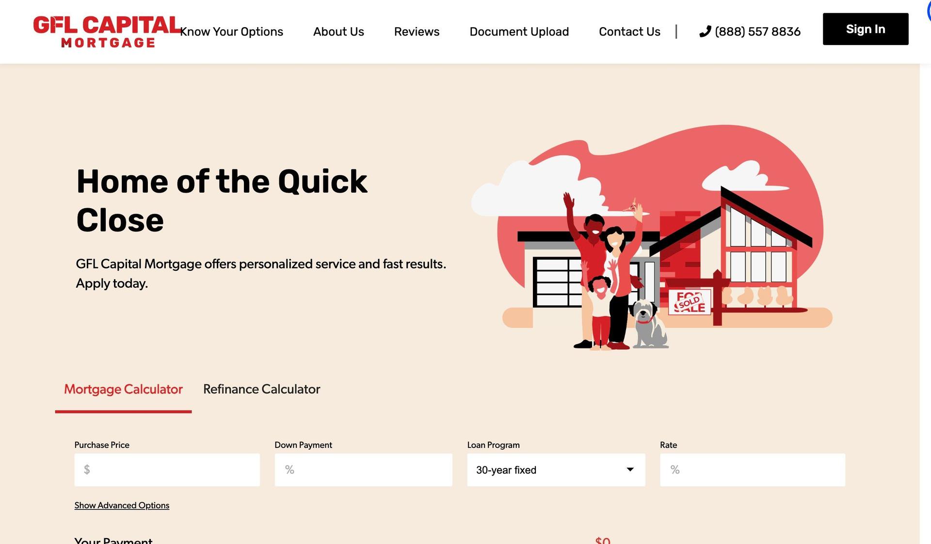 GFL Capital-mortgage websites