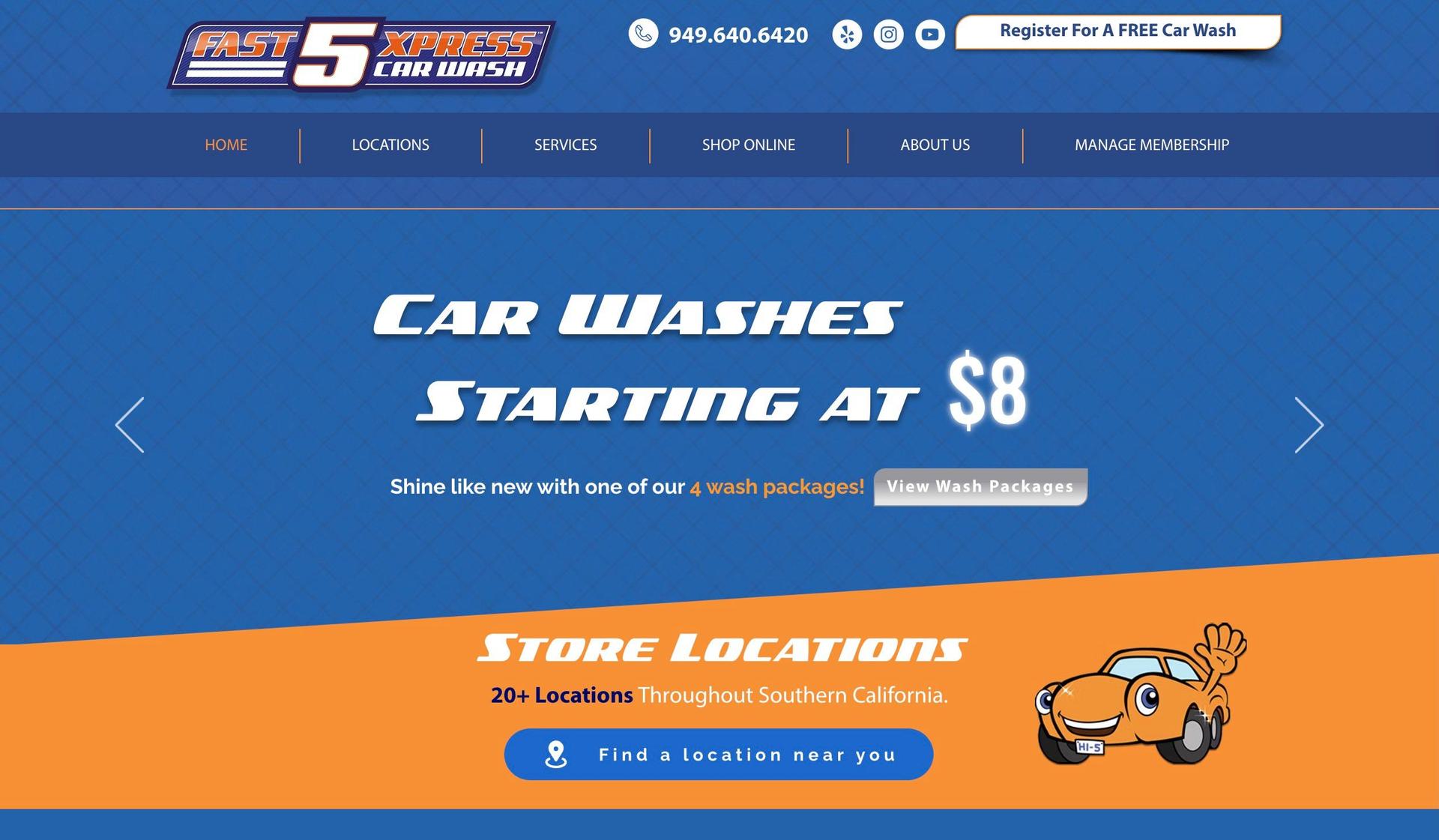 Fast5Xpress-car wash websites