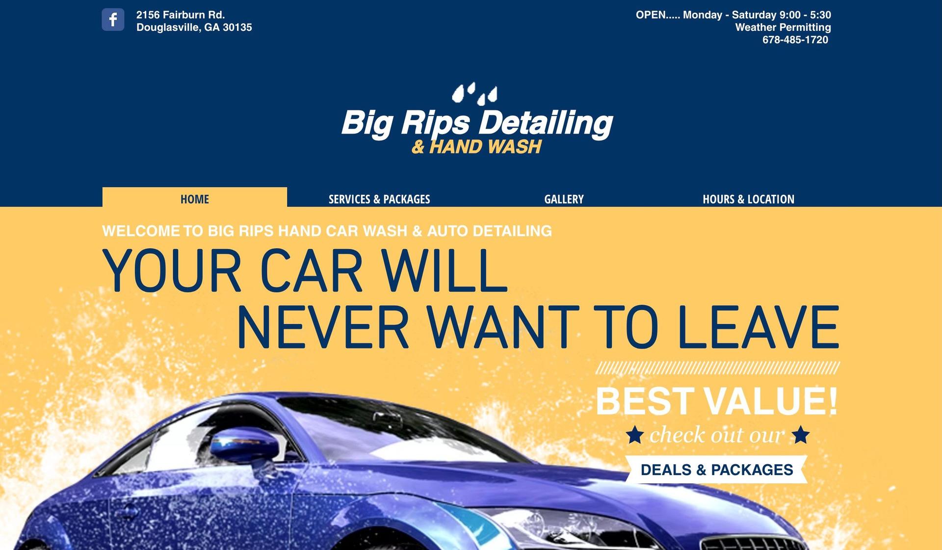 Big Rips Detailing-car wash websites