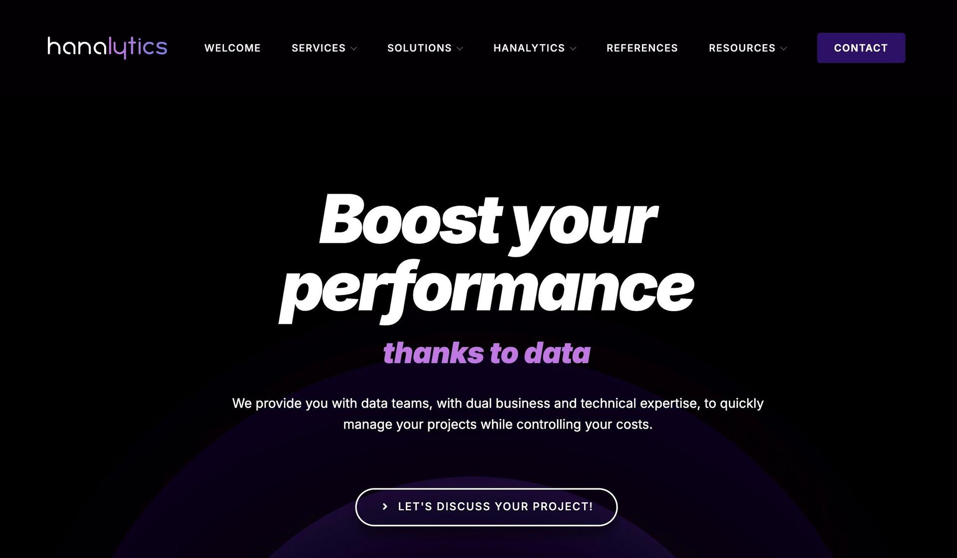 Data Hanalytics-+linear website examples+