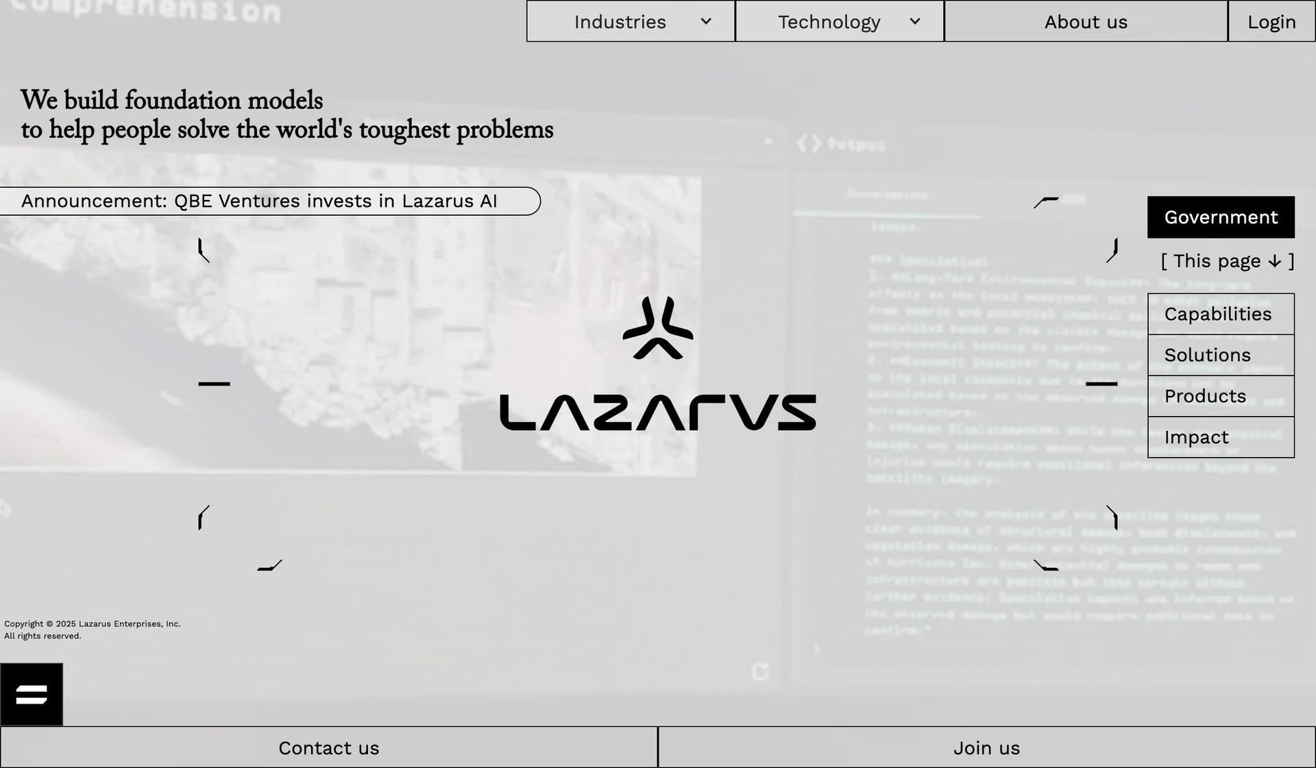 Lazarus AI-gray websites